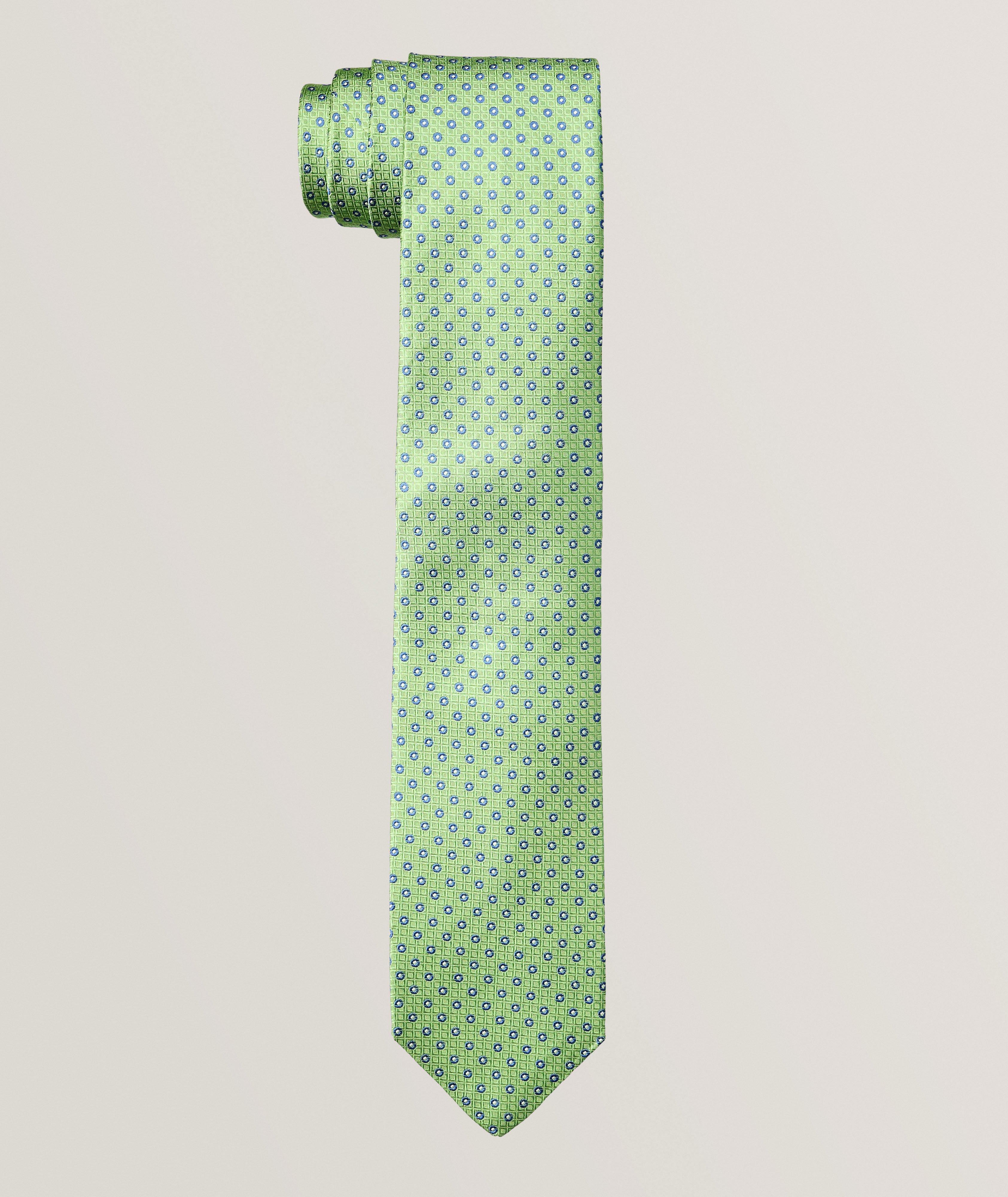 Jacquard Micro-Neat Silk Tie  image 0