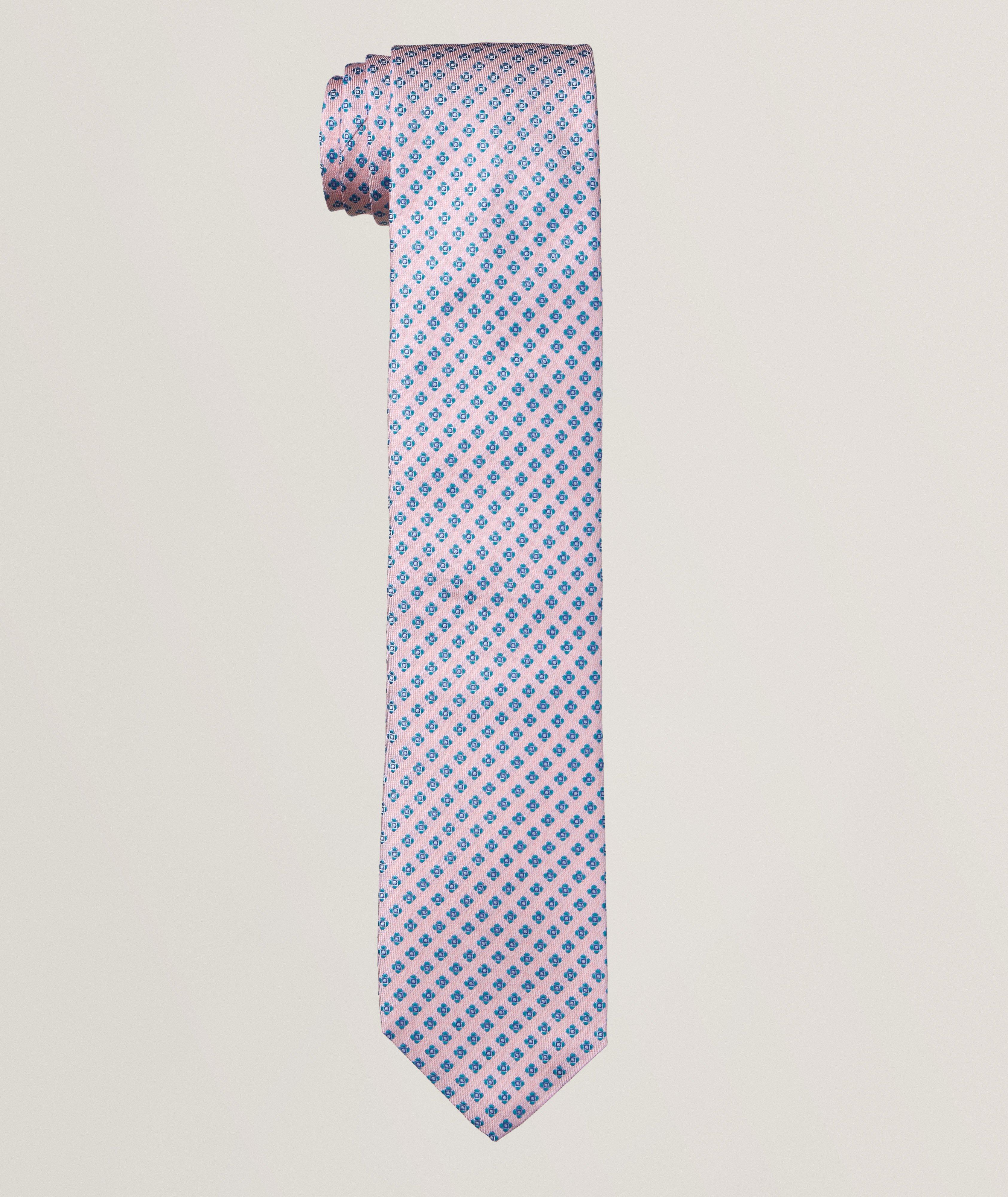 Panama Jacquard Micro-Neat Silk Tie  image 0