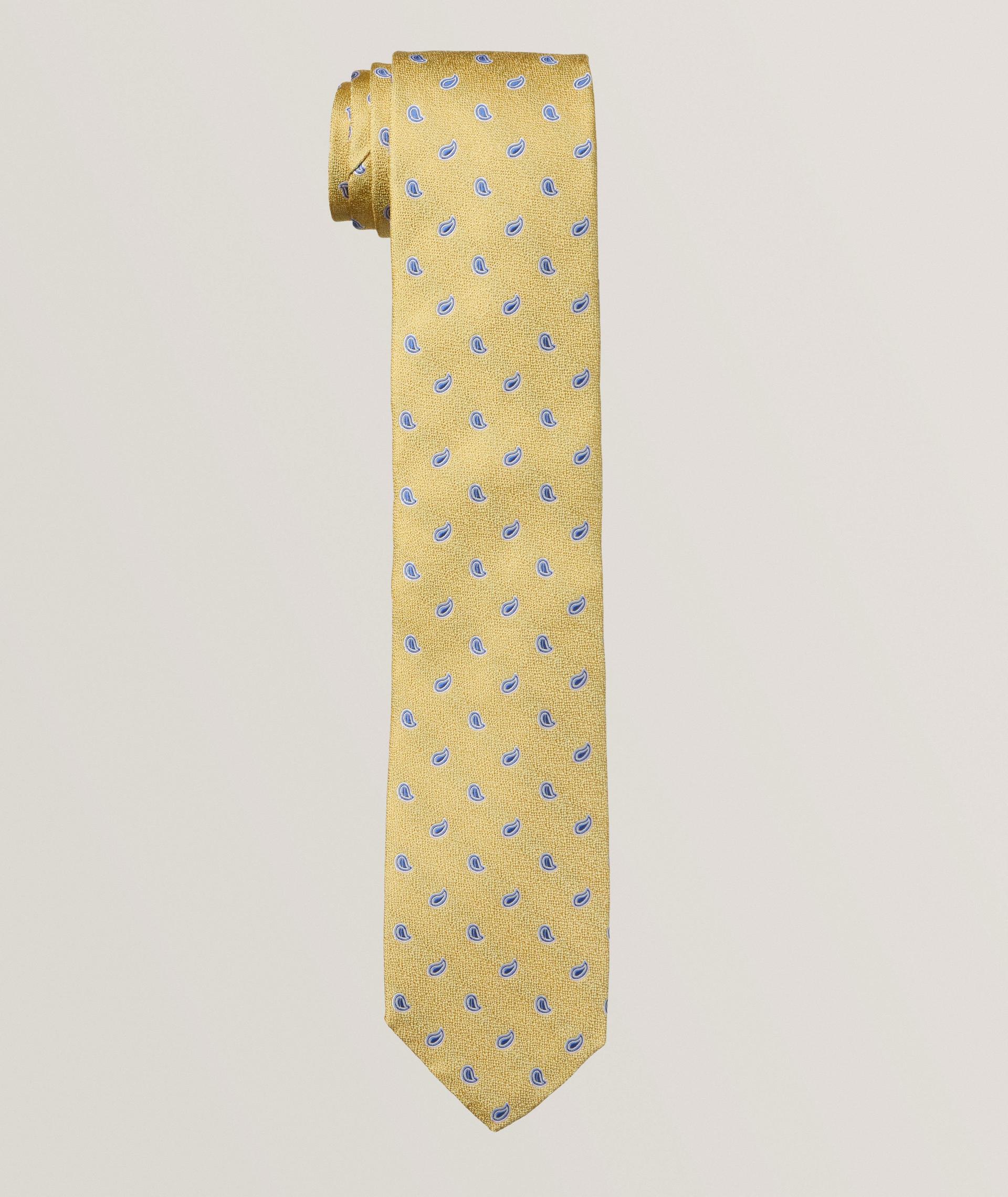 Jacquard Teardrop Silk Tie  image 0