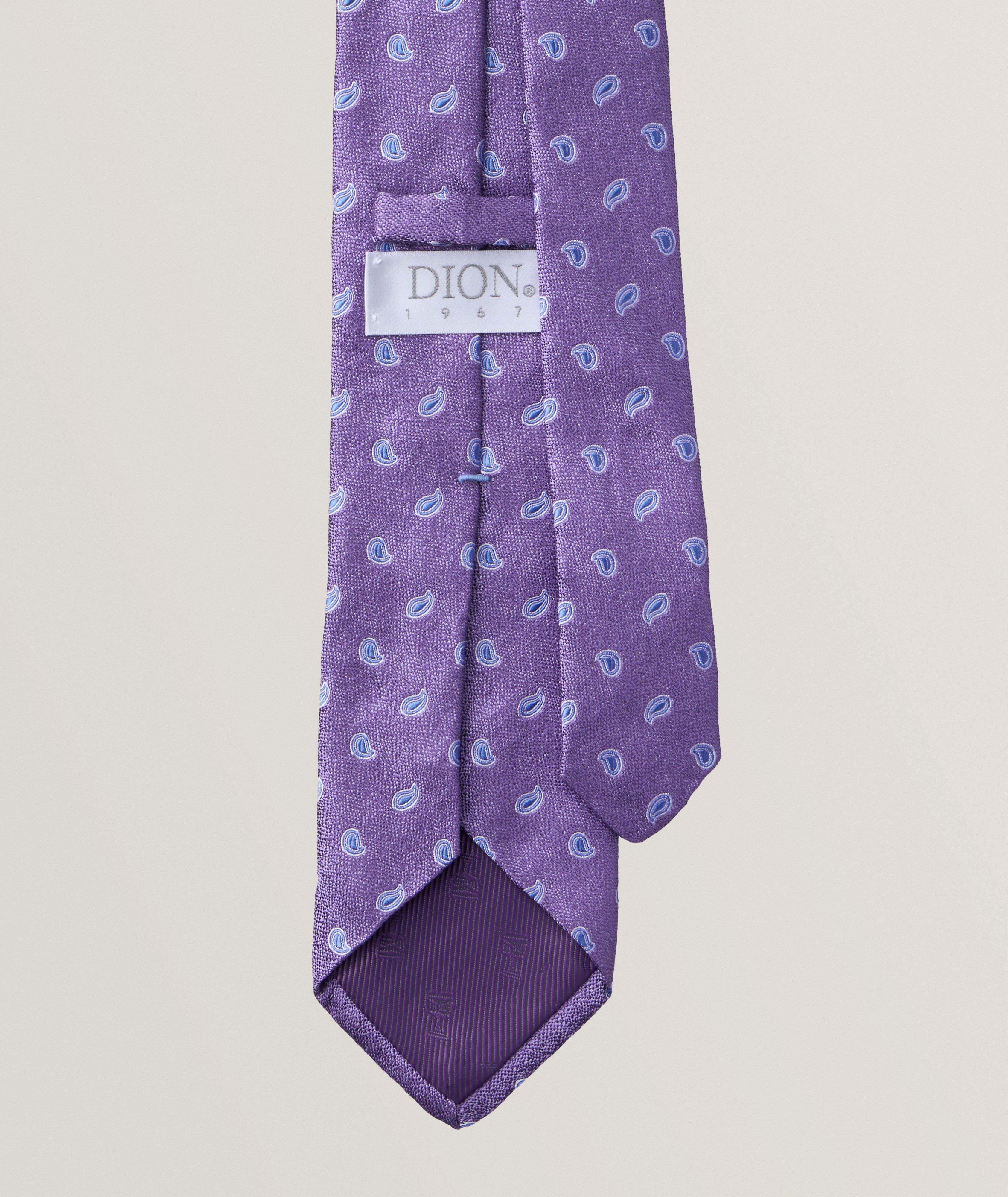 Jacquard Teardrop Silk Tie image 1