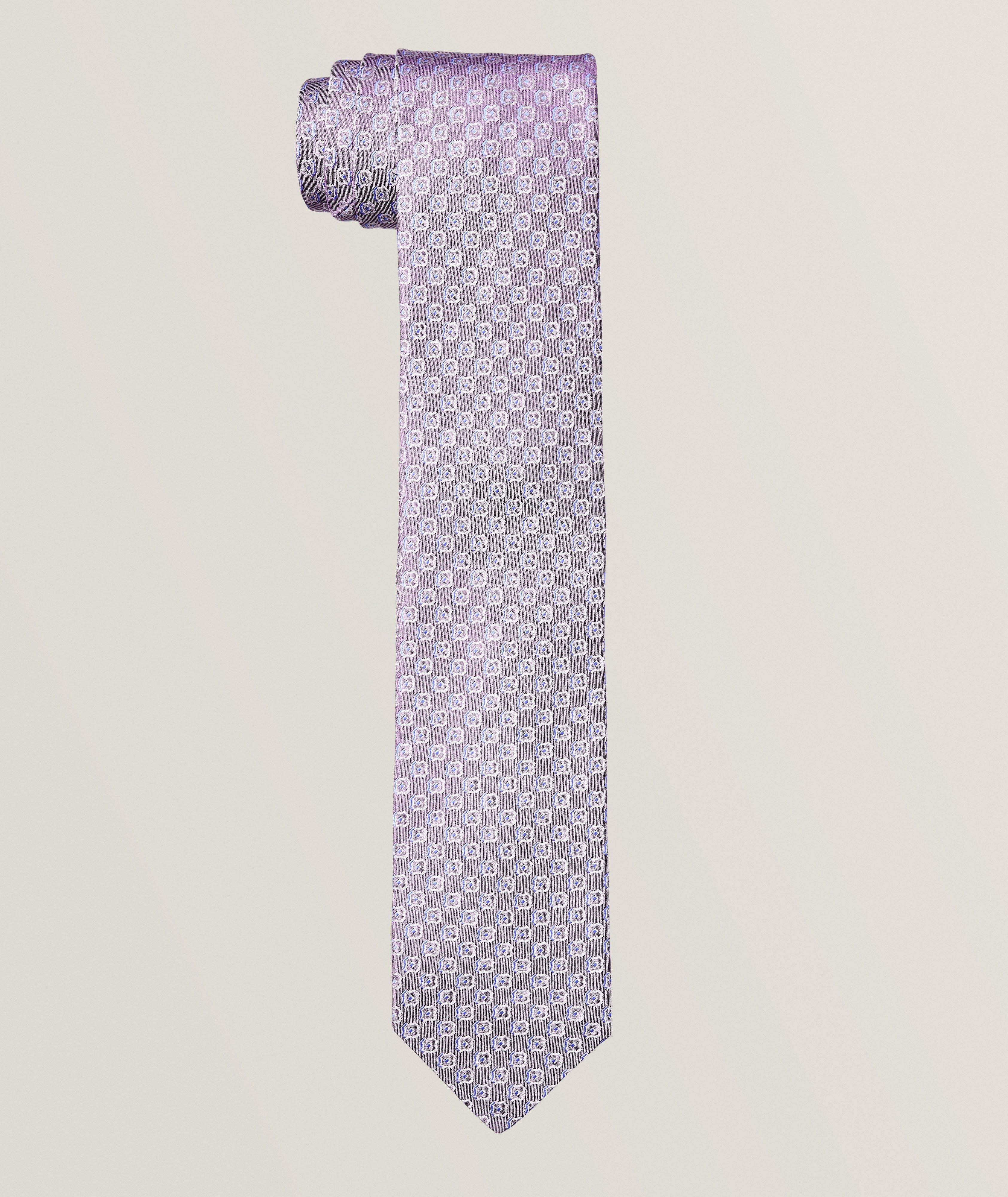 Jacquard Micro-Neat Silk Tie  image 0