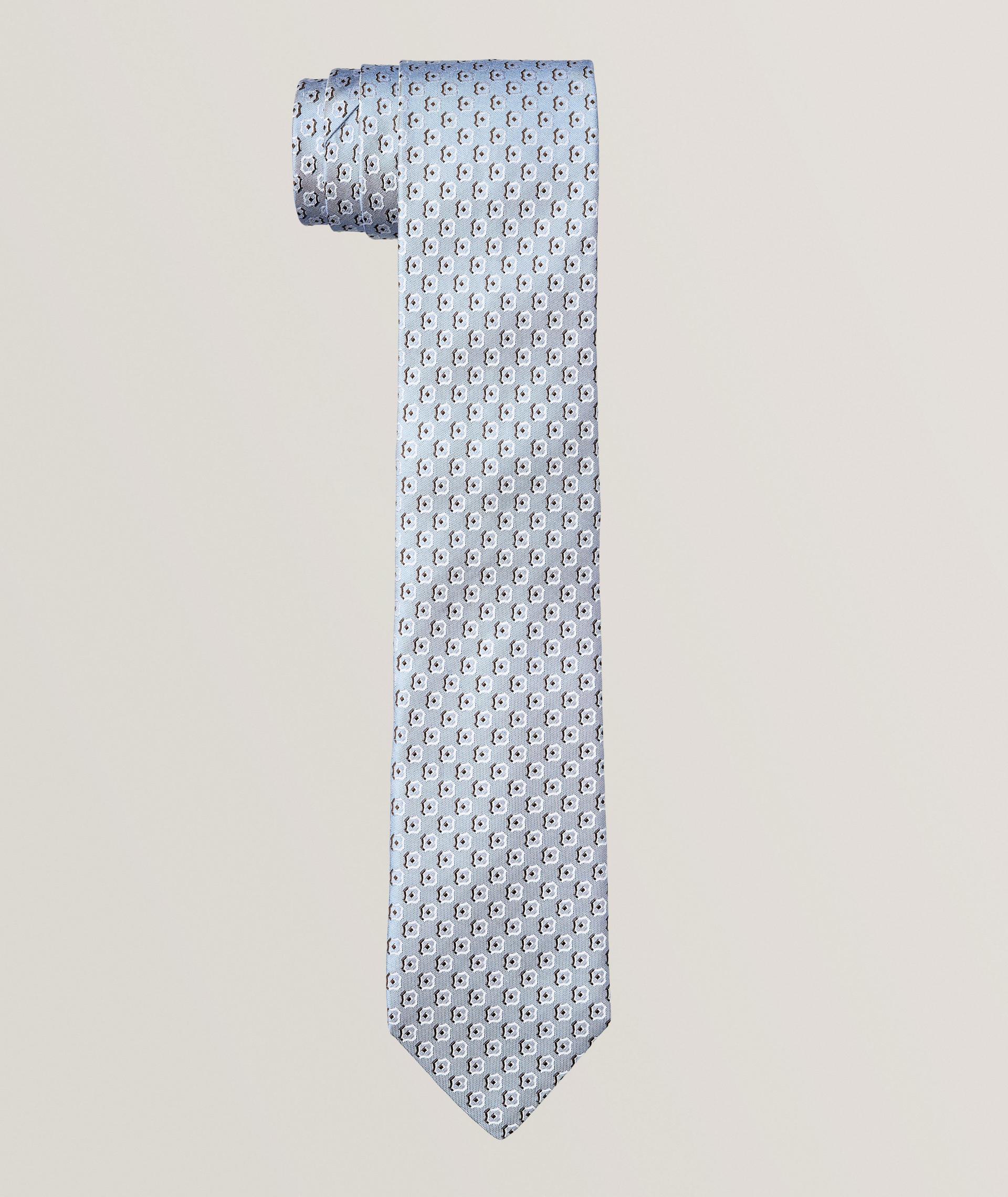 Jacquard Micro-Neat Silk Tie  image 0