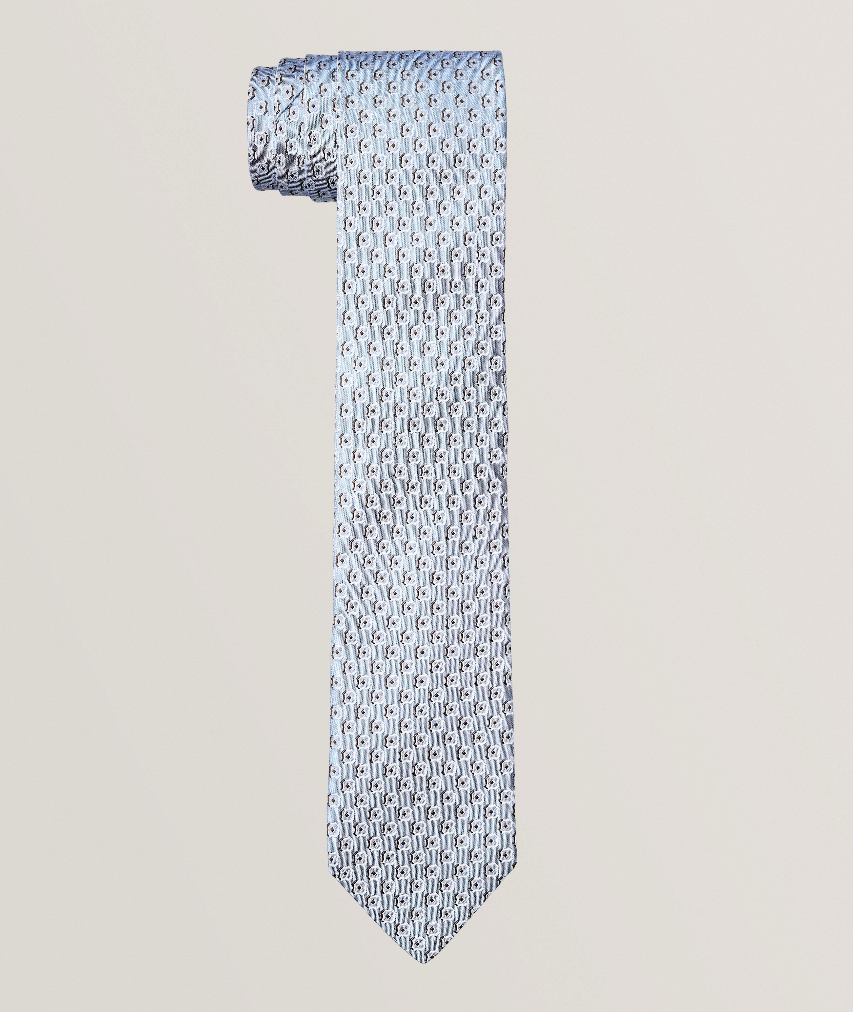 Jacquard Micro-Neat Silk Tie  image 0