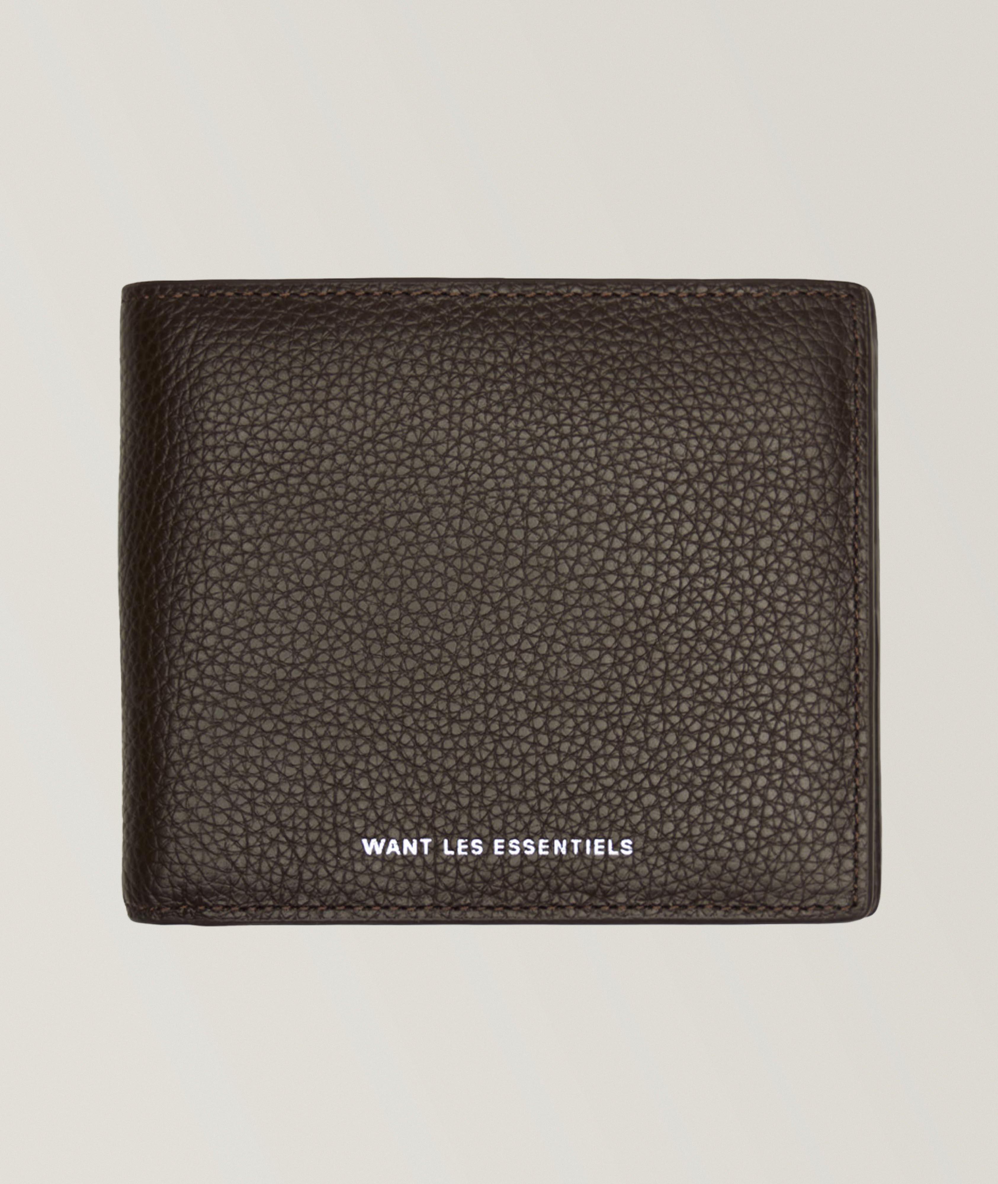 Benin Pebble-Grained Leather Bifold Wallet image 0