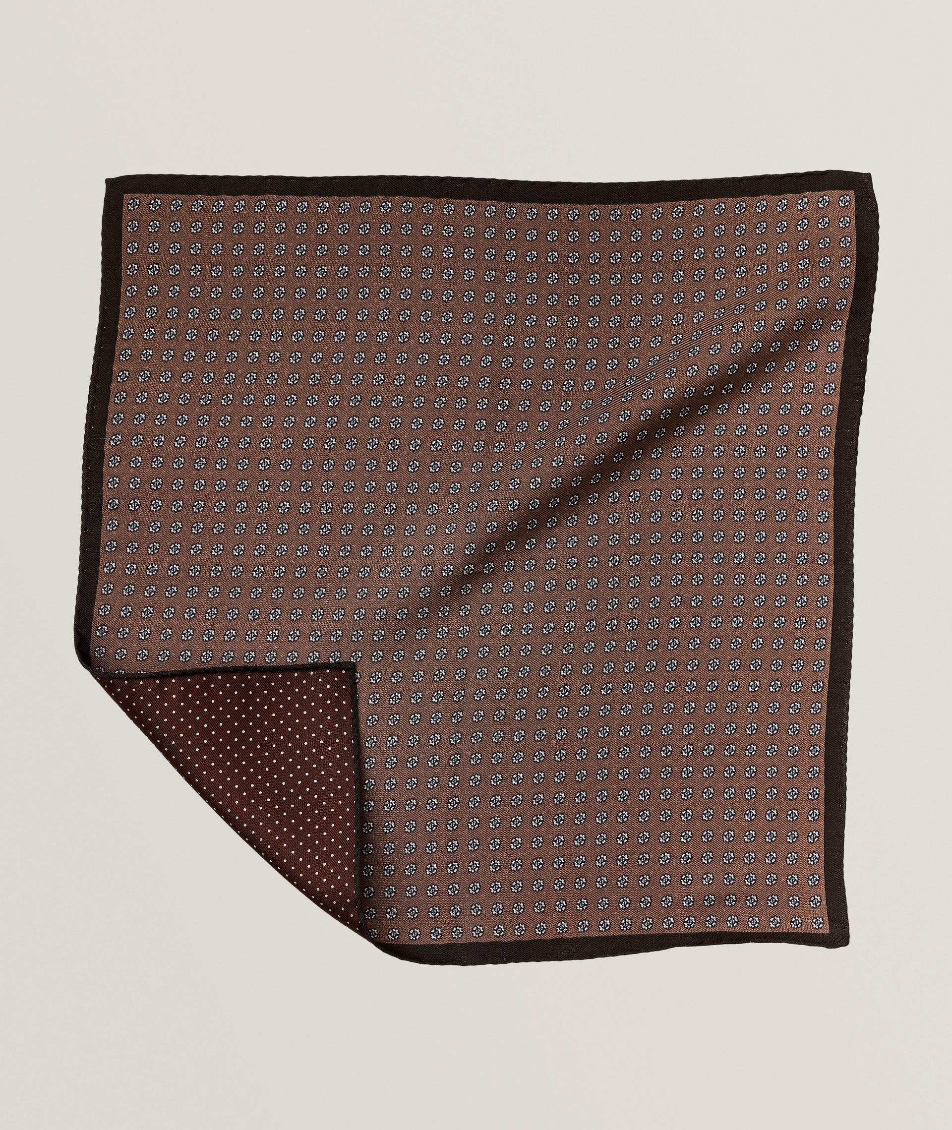 Reversible Silk Pocket Square image 0