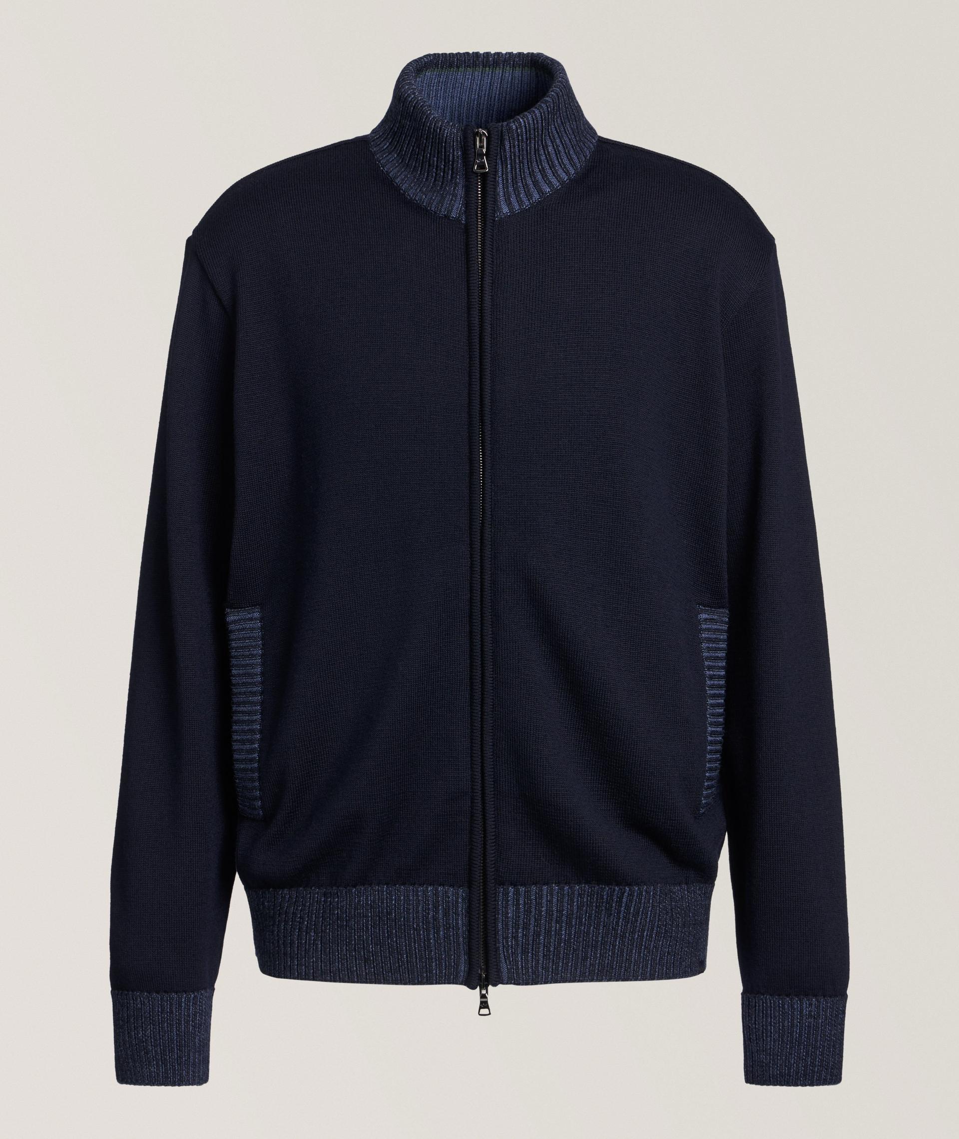 Garment Dyed Virgin Wool Cardigan image 0