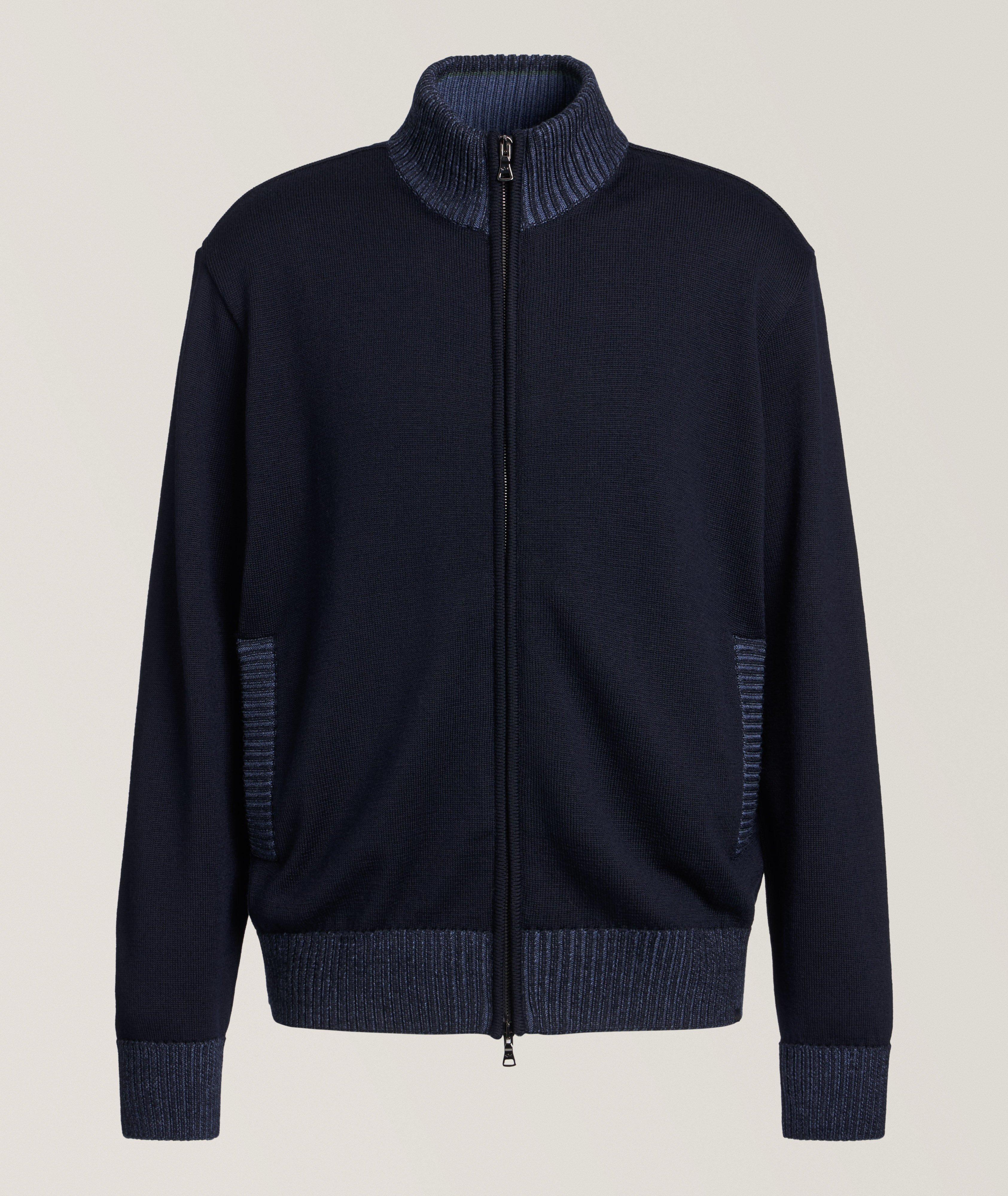 Garment Dyed Virgin Wool Cardigan image 0