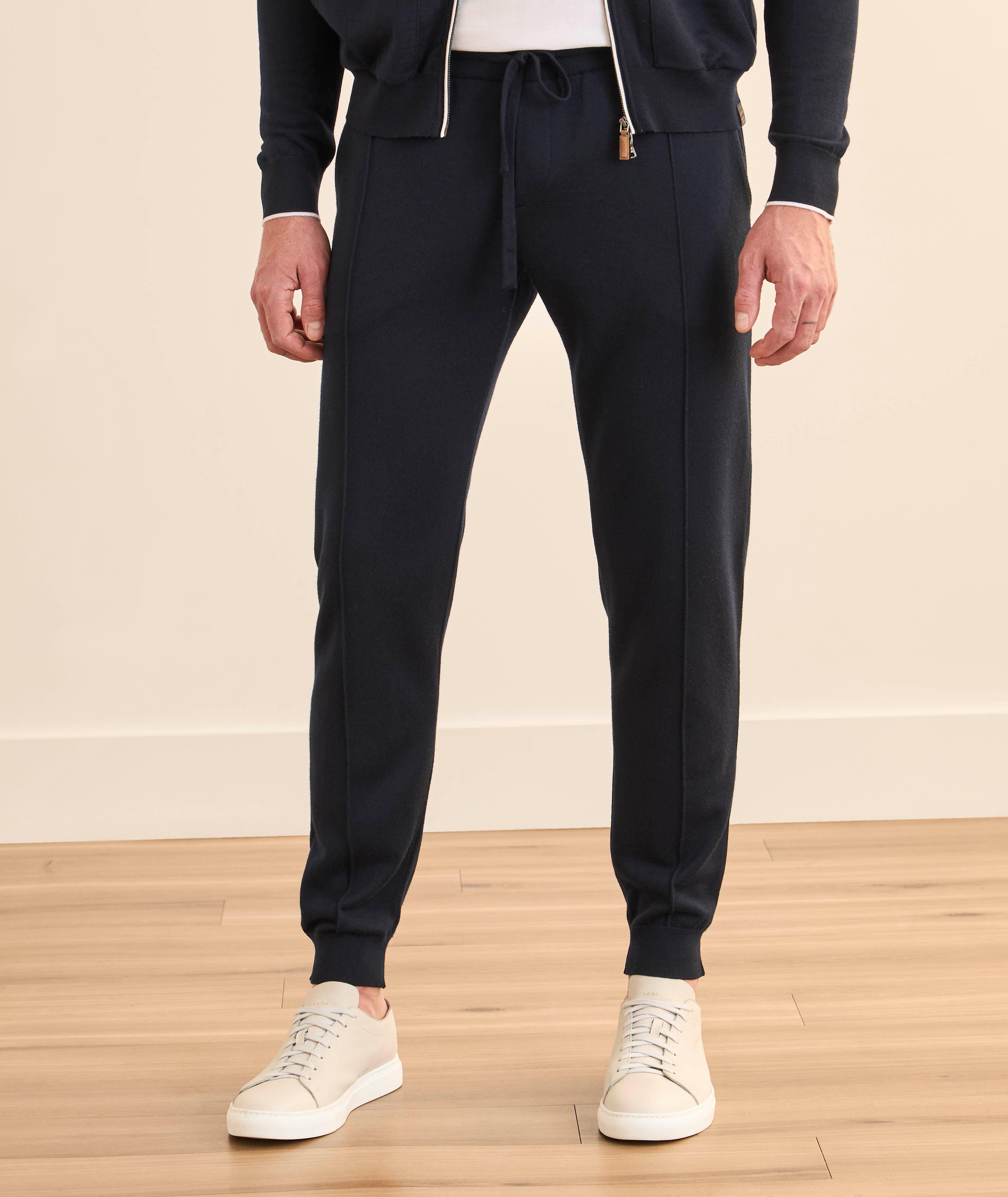 Virgin Wool-Cashmere Joggers image 1