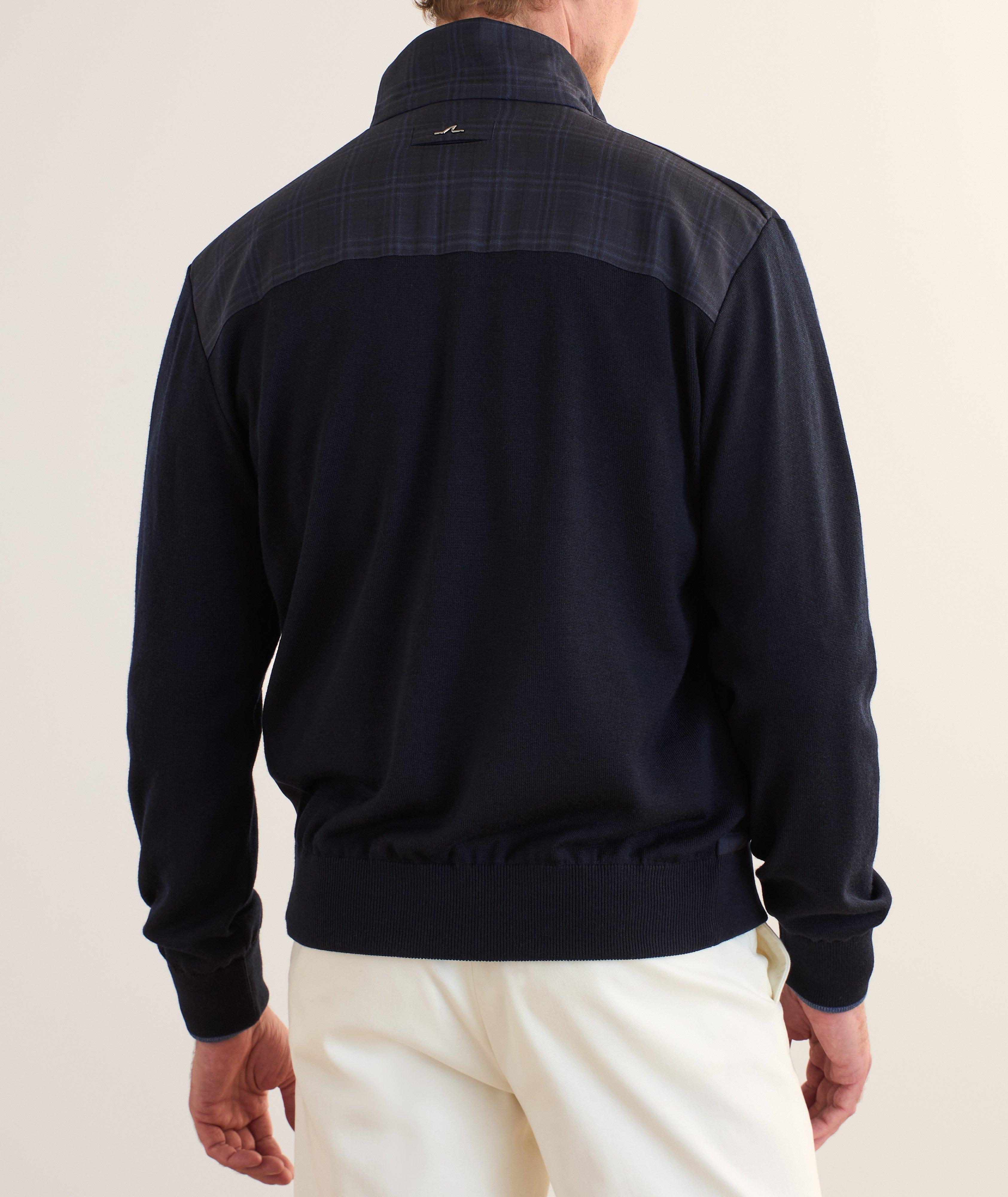 Prince of Wales Hybrid Full-Zip Sweater image 2