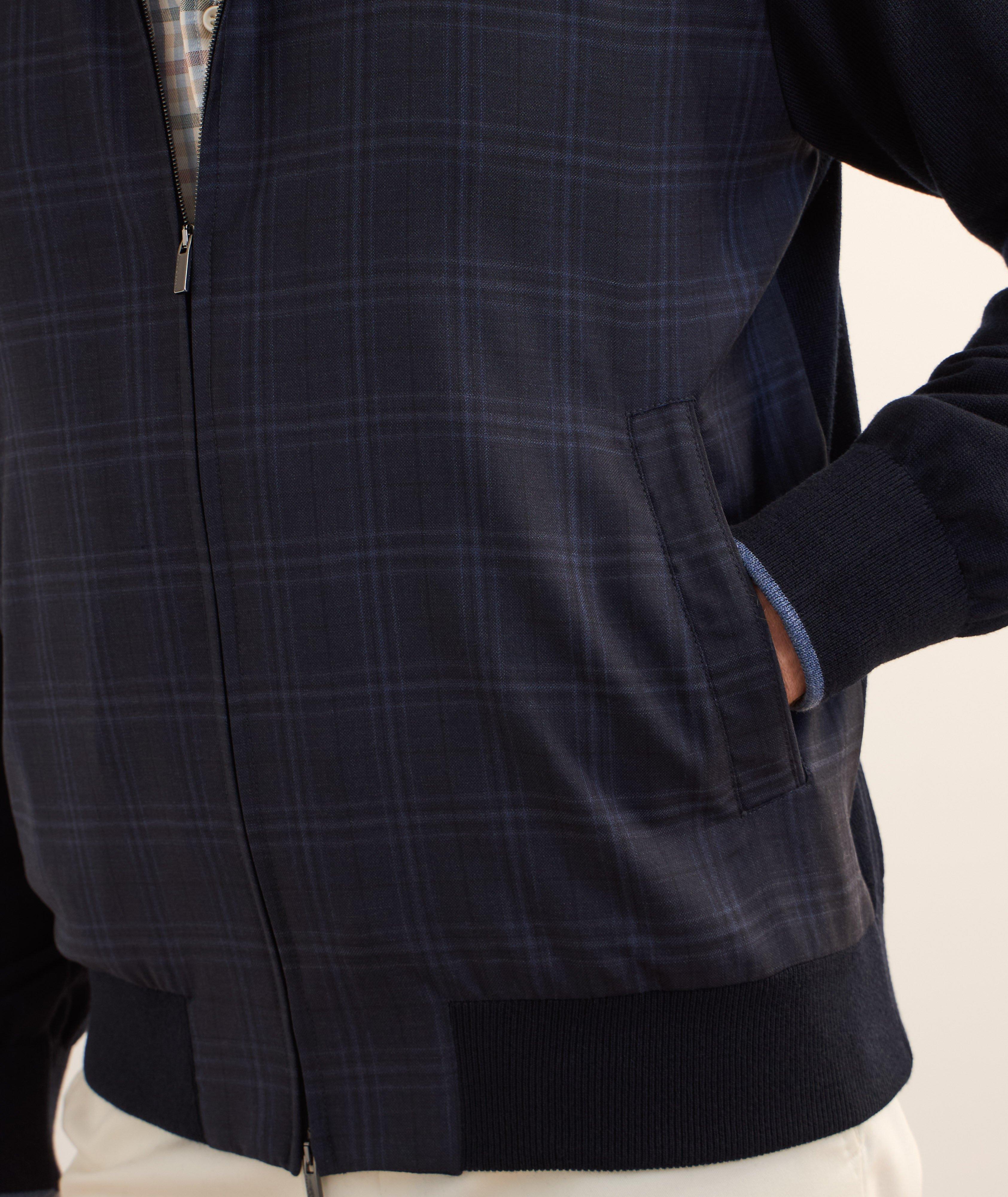 Prince of Wales Hybrid Full-Zip Sweater image 3
