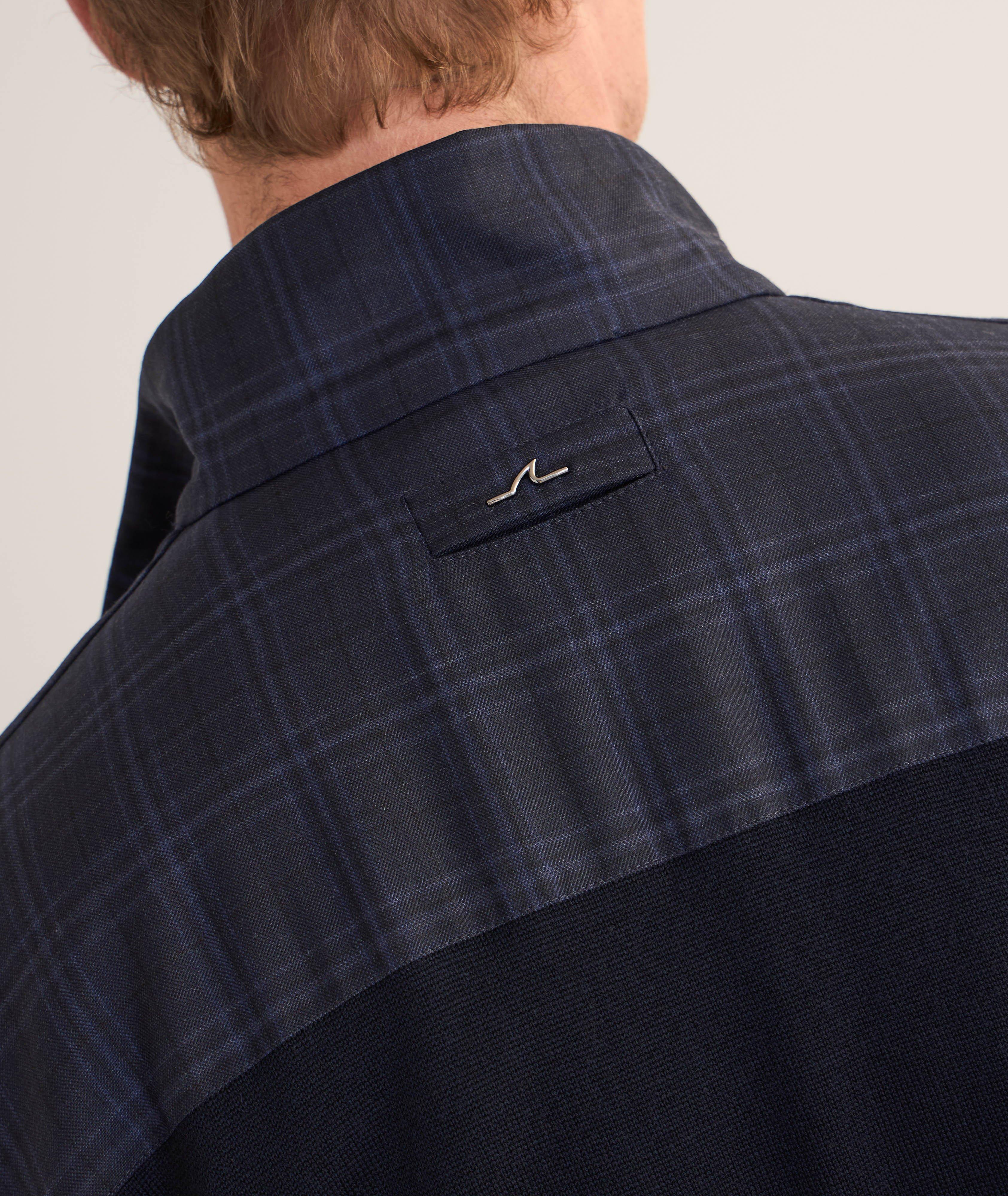 Prince of Wales Hybrid Full-Zip Sweater image 4