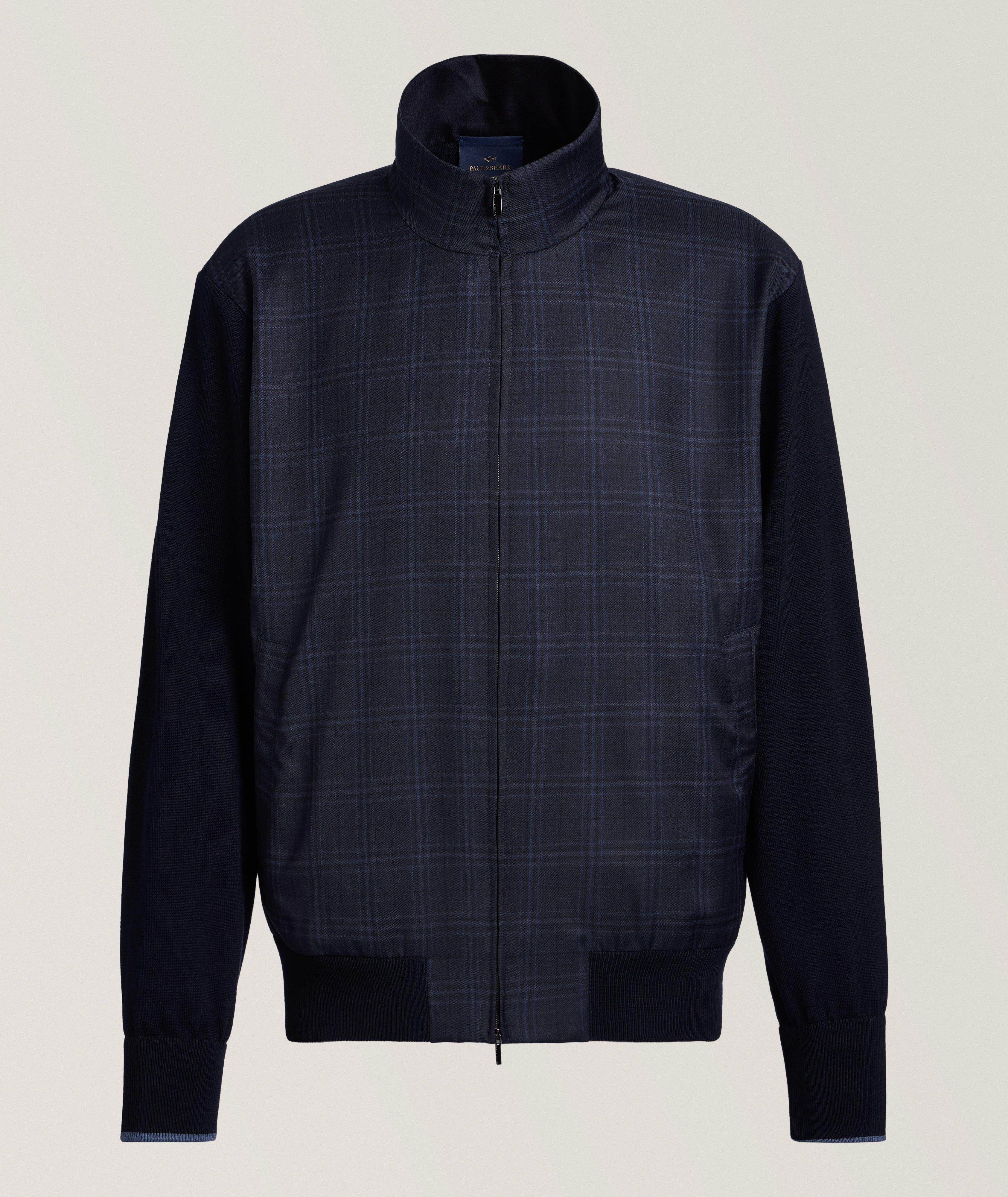 Prince of Wales Hybrid Full-Zip Sweater image 0