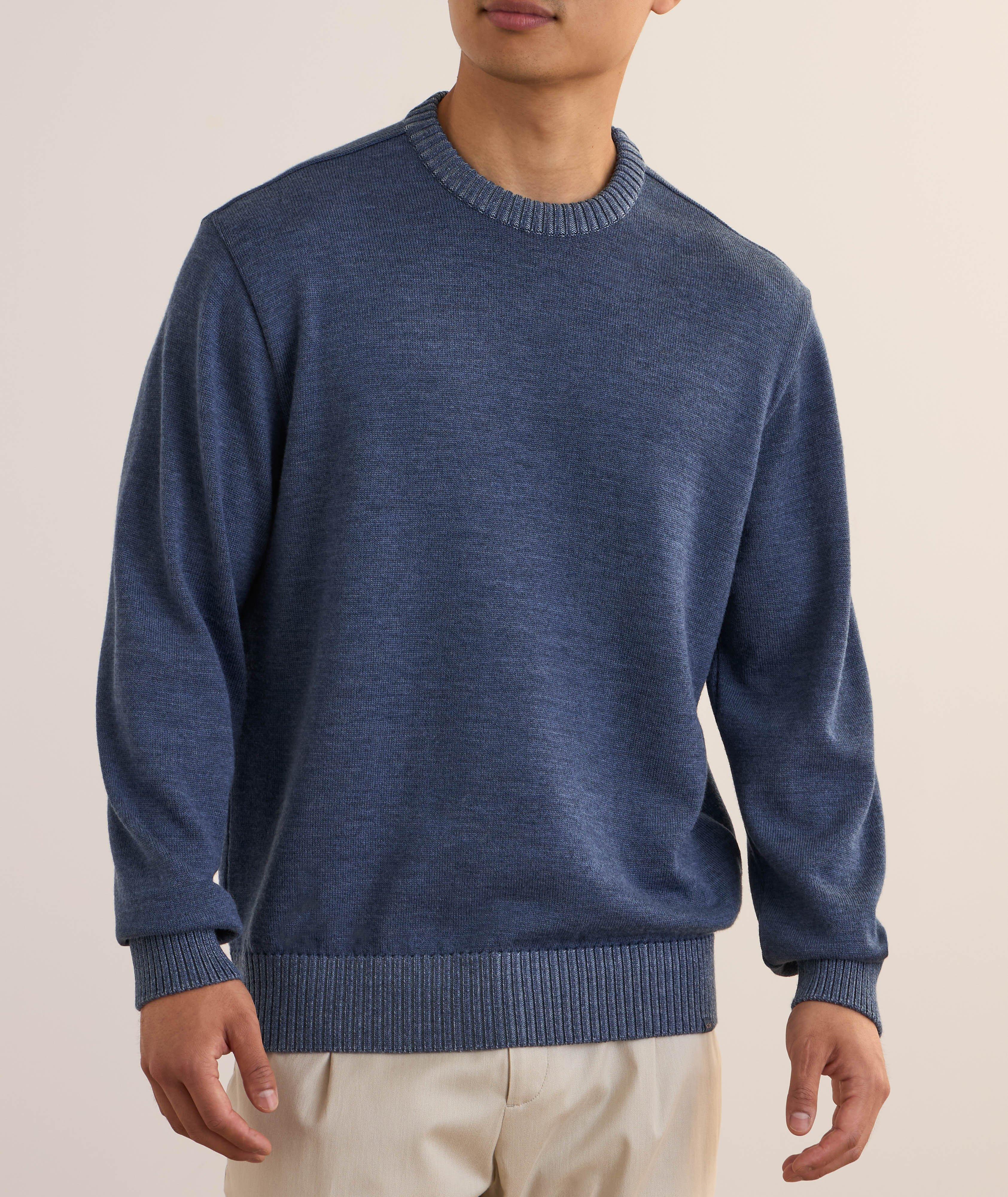 Garment Dyed Virgin Wool Sweater image 1