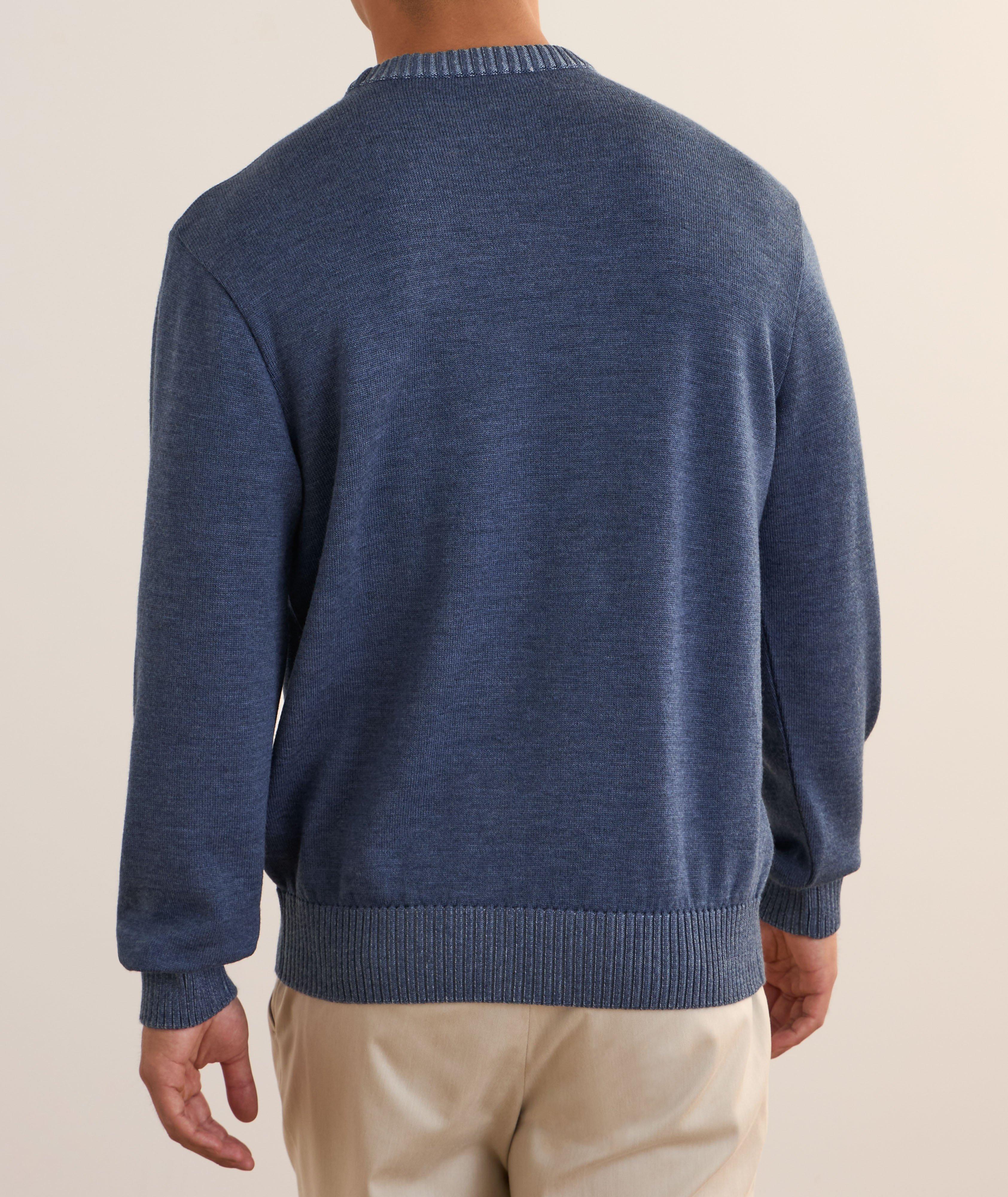 Garment Dyed Virgin Wool Sweater image 2