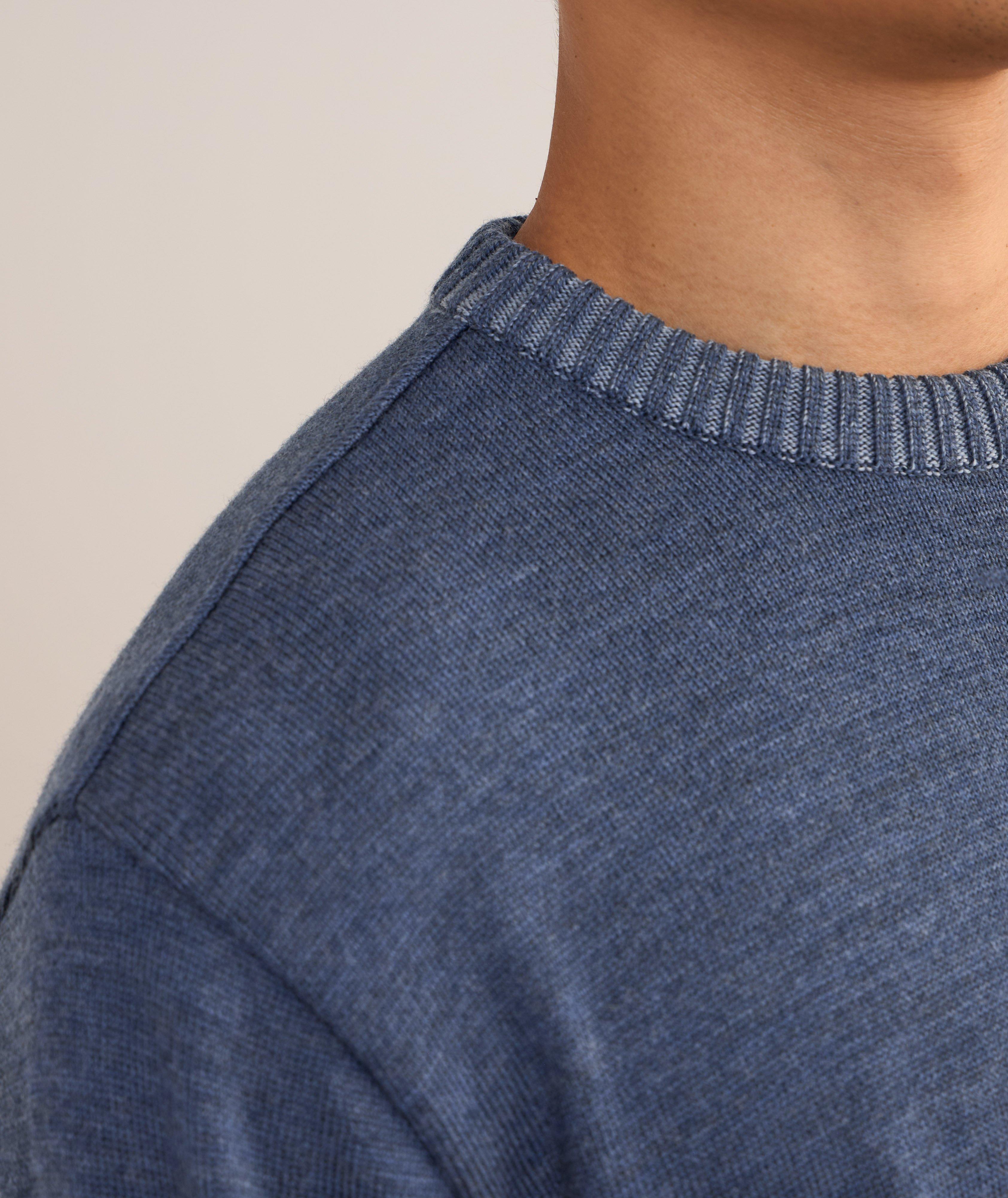 Garment Dyed Virgin Wool Sweater image 3