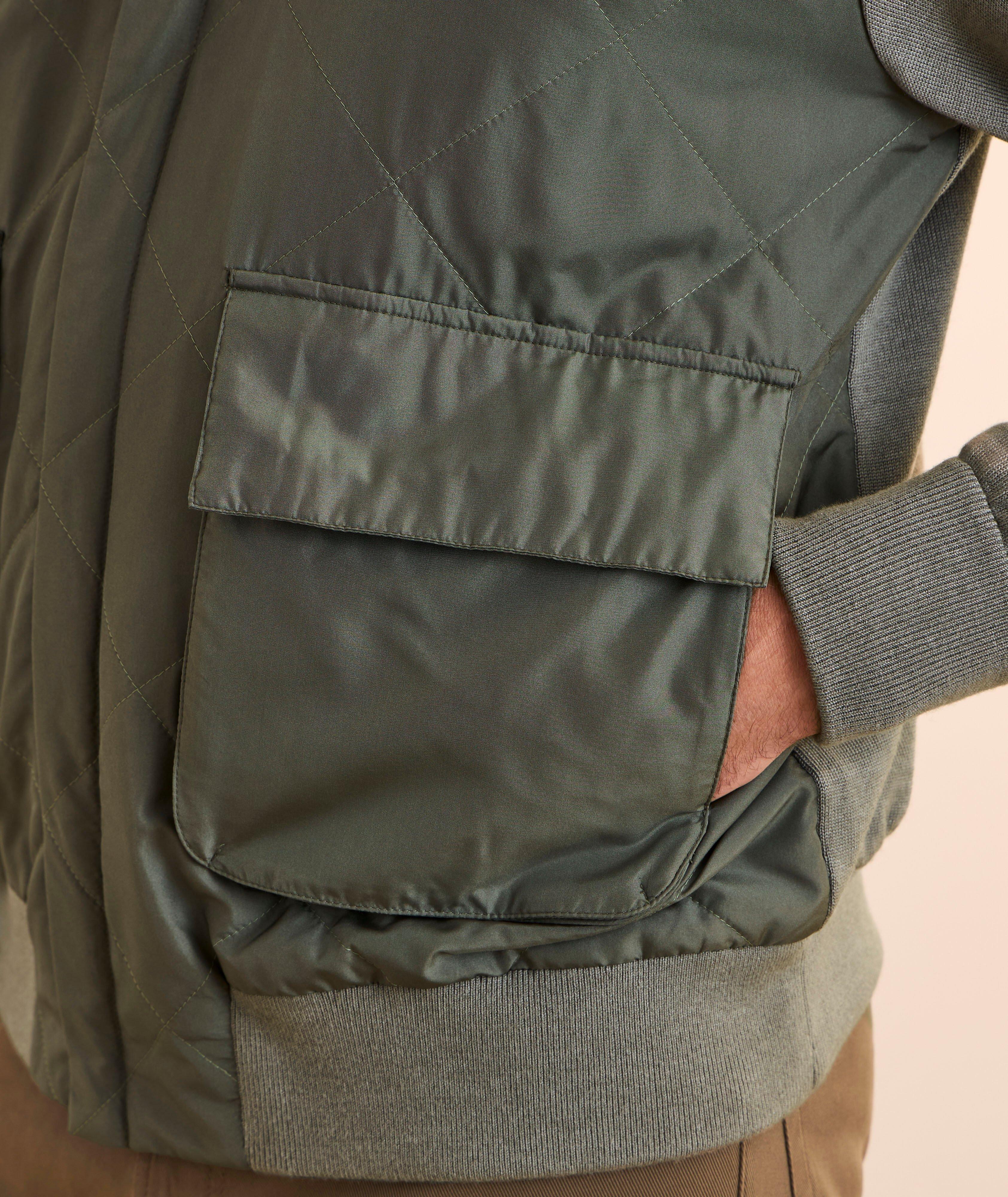 Veste hybride matelassée en Soie Typhoon image 3