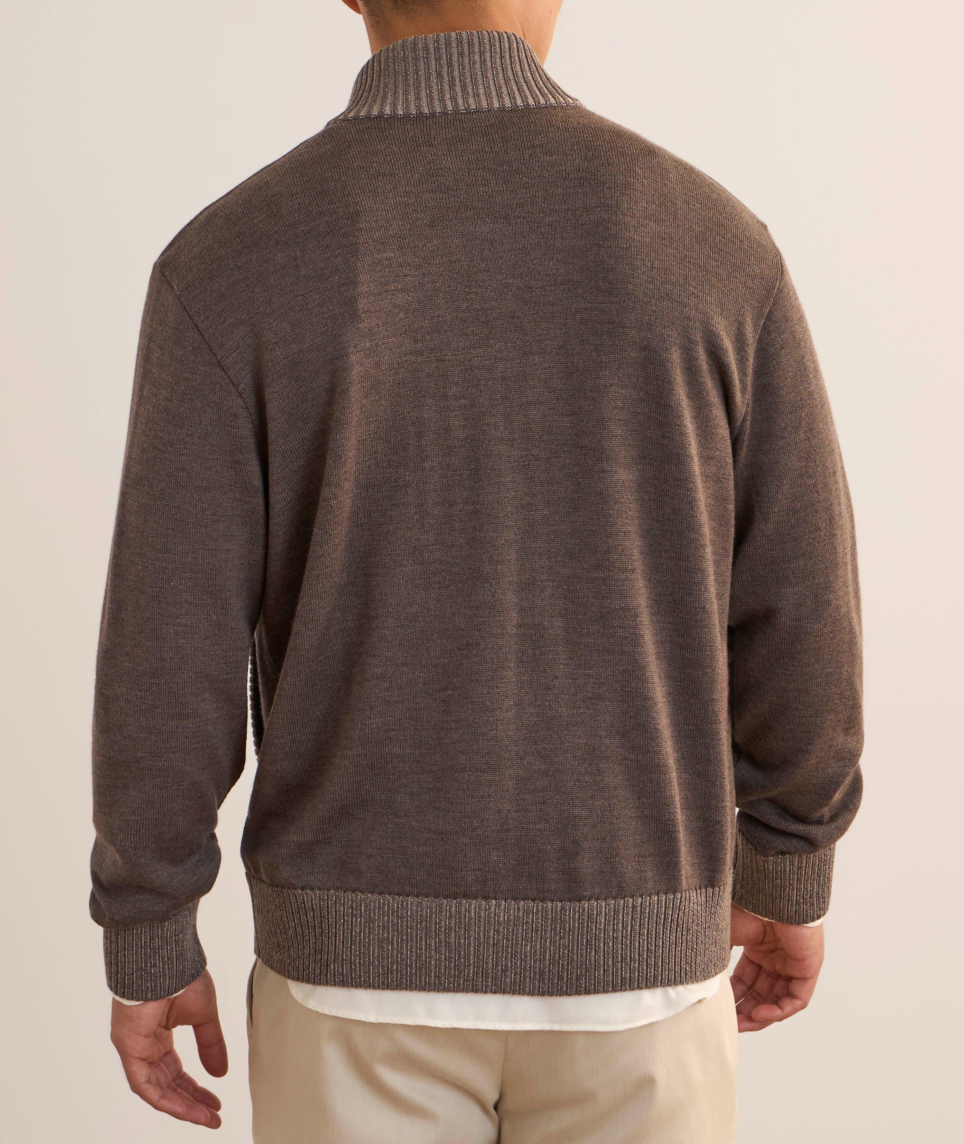 Garment Dyed Virgin Wool Cardigan image 2