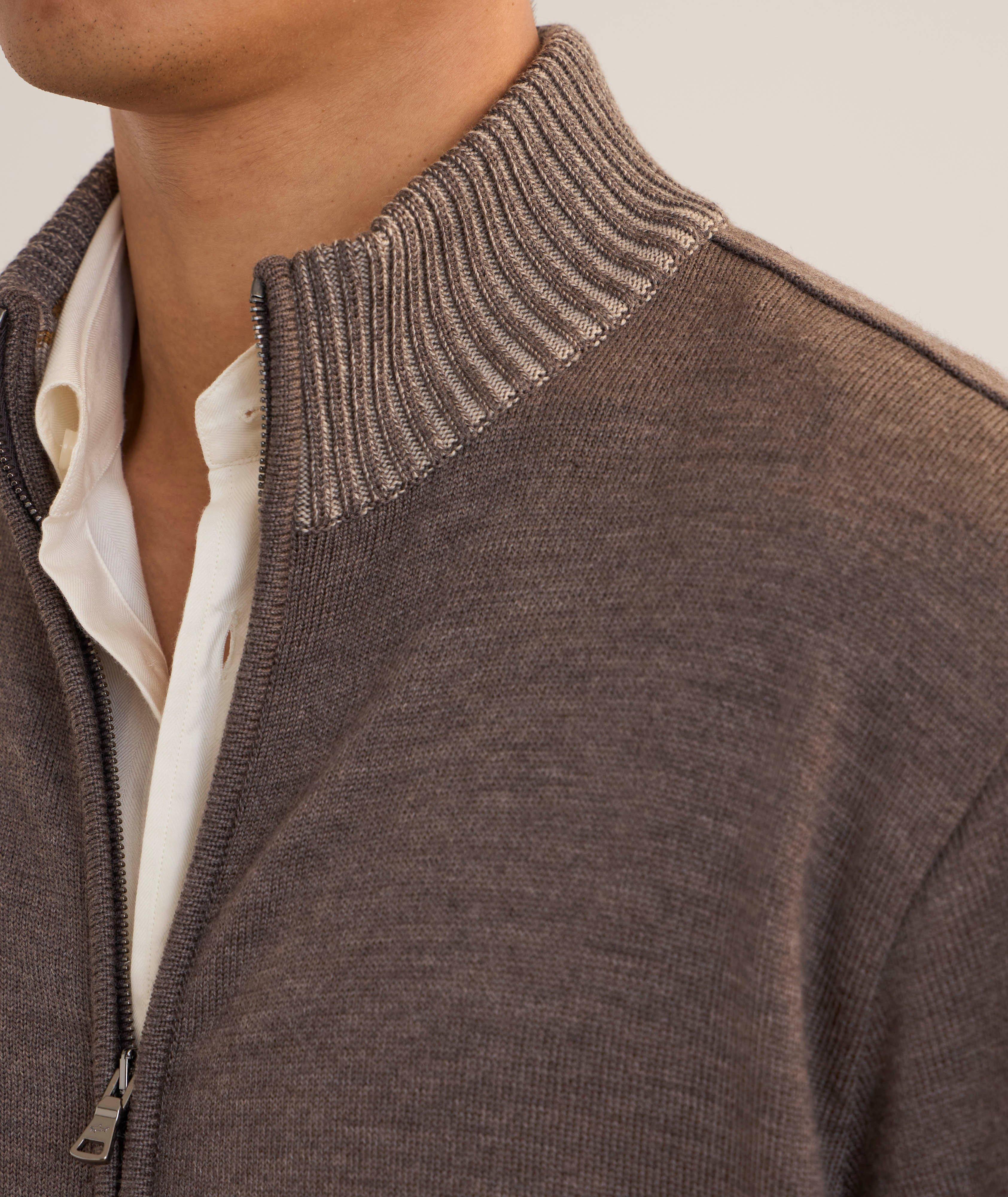 Garment Dyed Virgin Wool Cardigan image 3