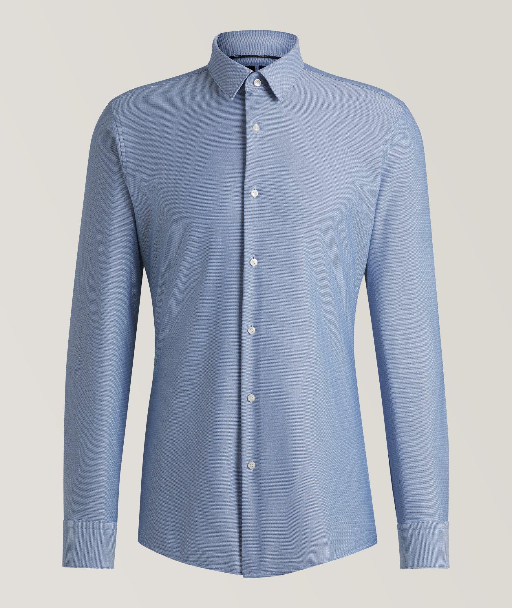 Hank Slim-Fit Structured Jersey Shirt image 0