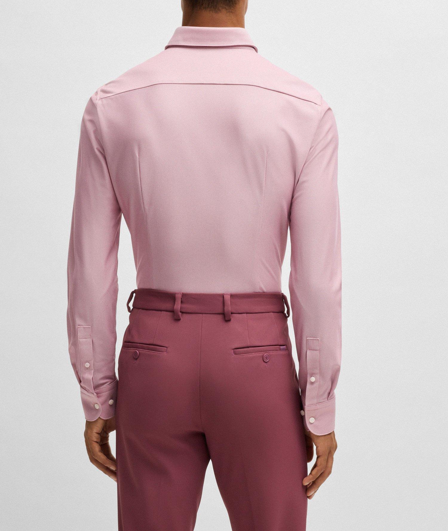 Hank Slim-Fit Structured Jersey Dress Shirt image 2