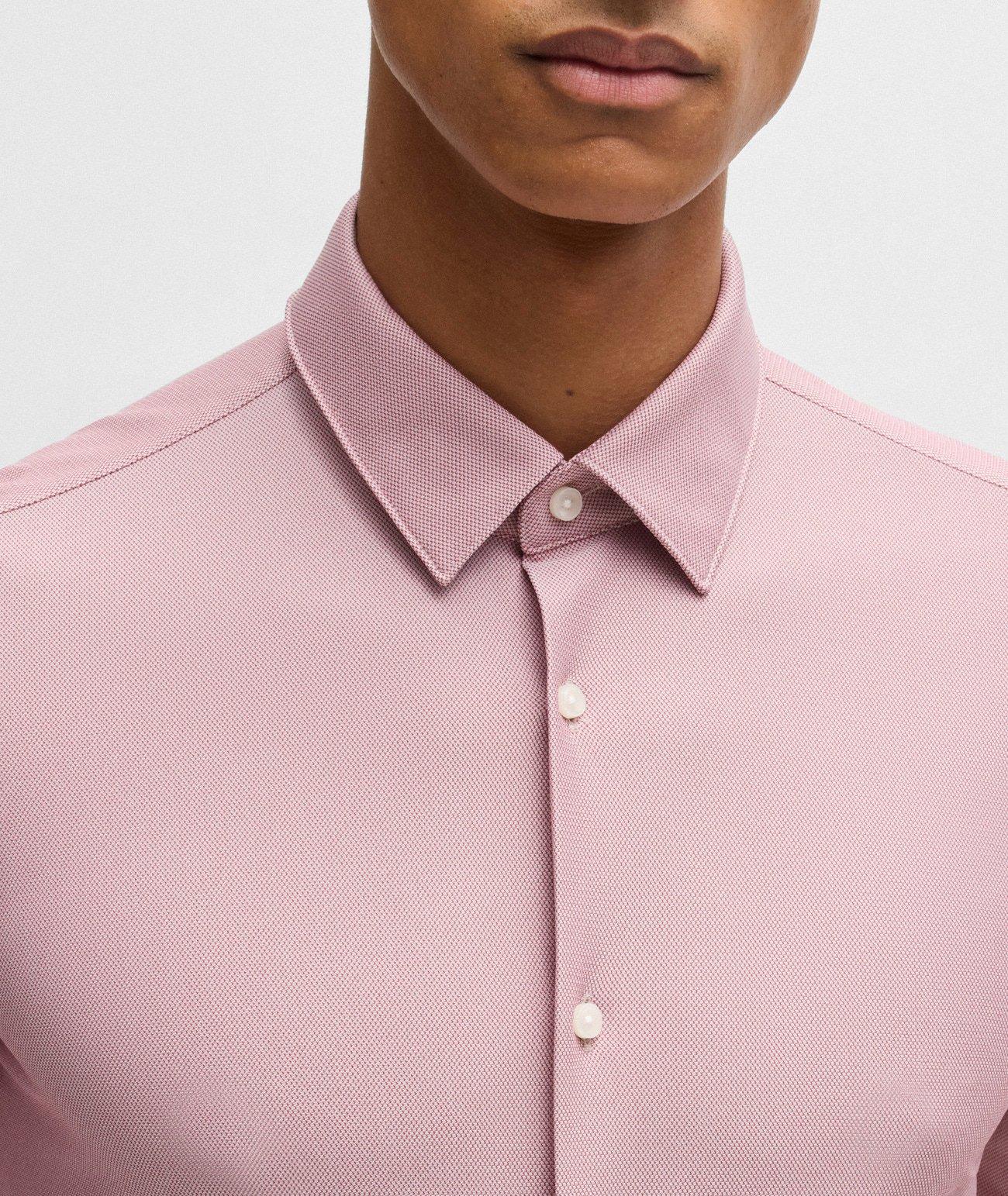 Hank Slim-Fit Structured Jersey Dress Shirt image 3