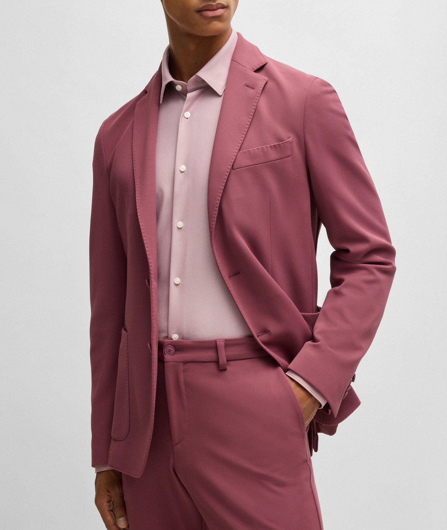 Hank Slim-Fit Structured Jersey Dress Shirt image 4