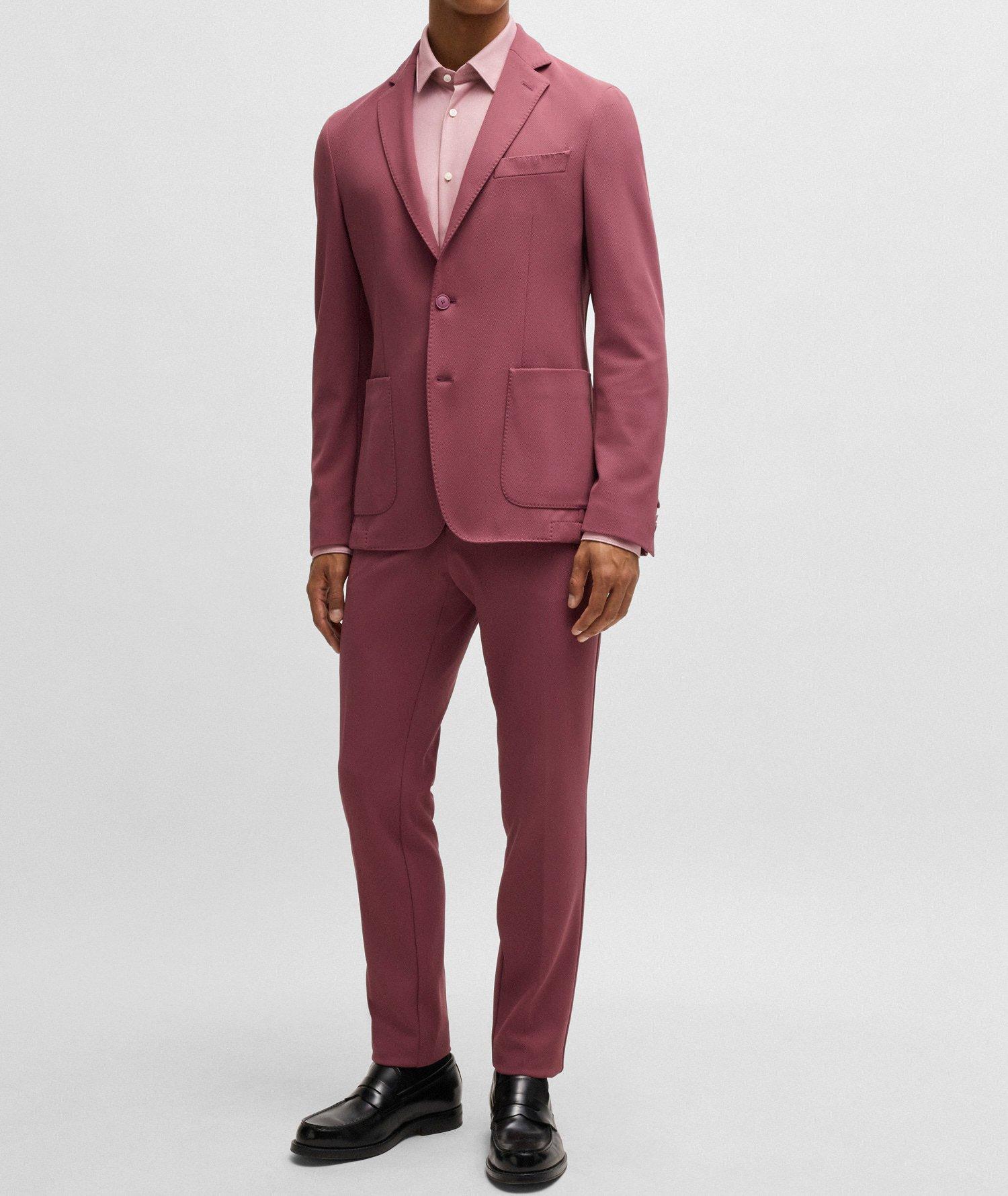 Hank Slim-Fit Structured Jersey Dress Shirt image 5