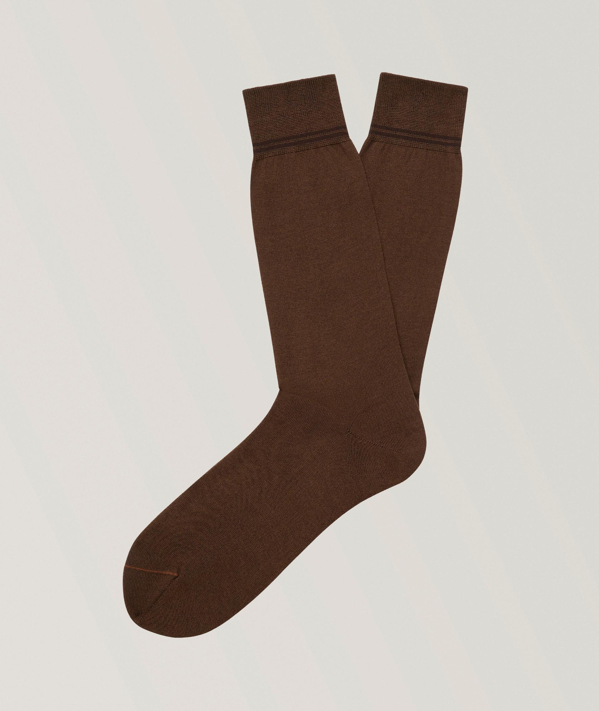 Silk-Blend Mid-Calf Socks image 0
