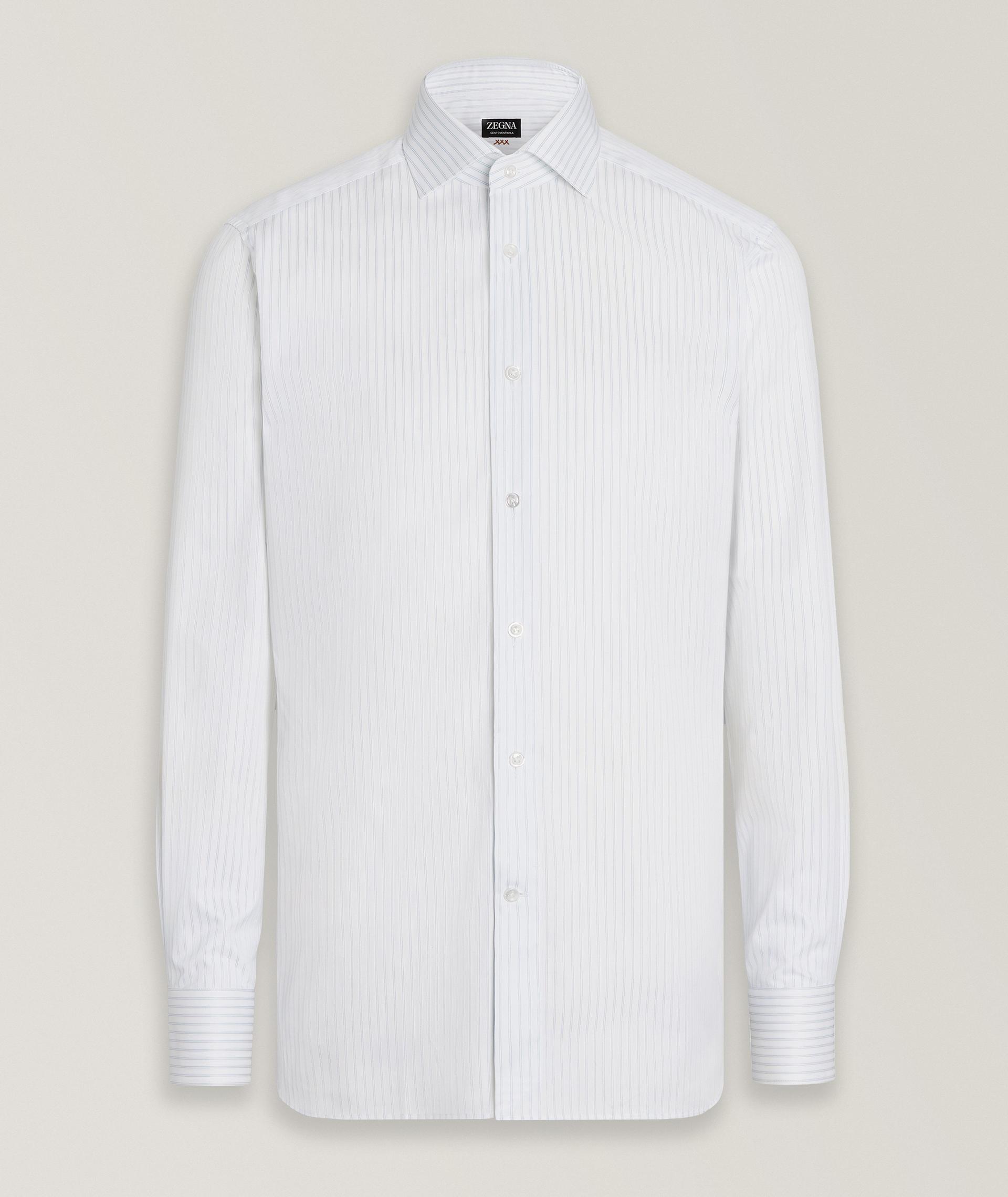 Striped Centroventimilia Cotton Dress Shirt image 0