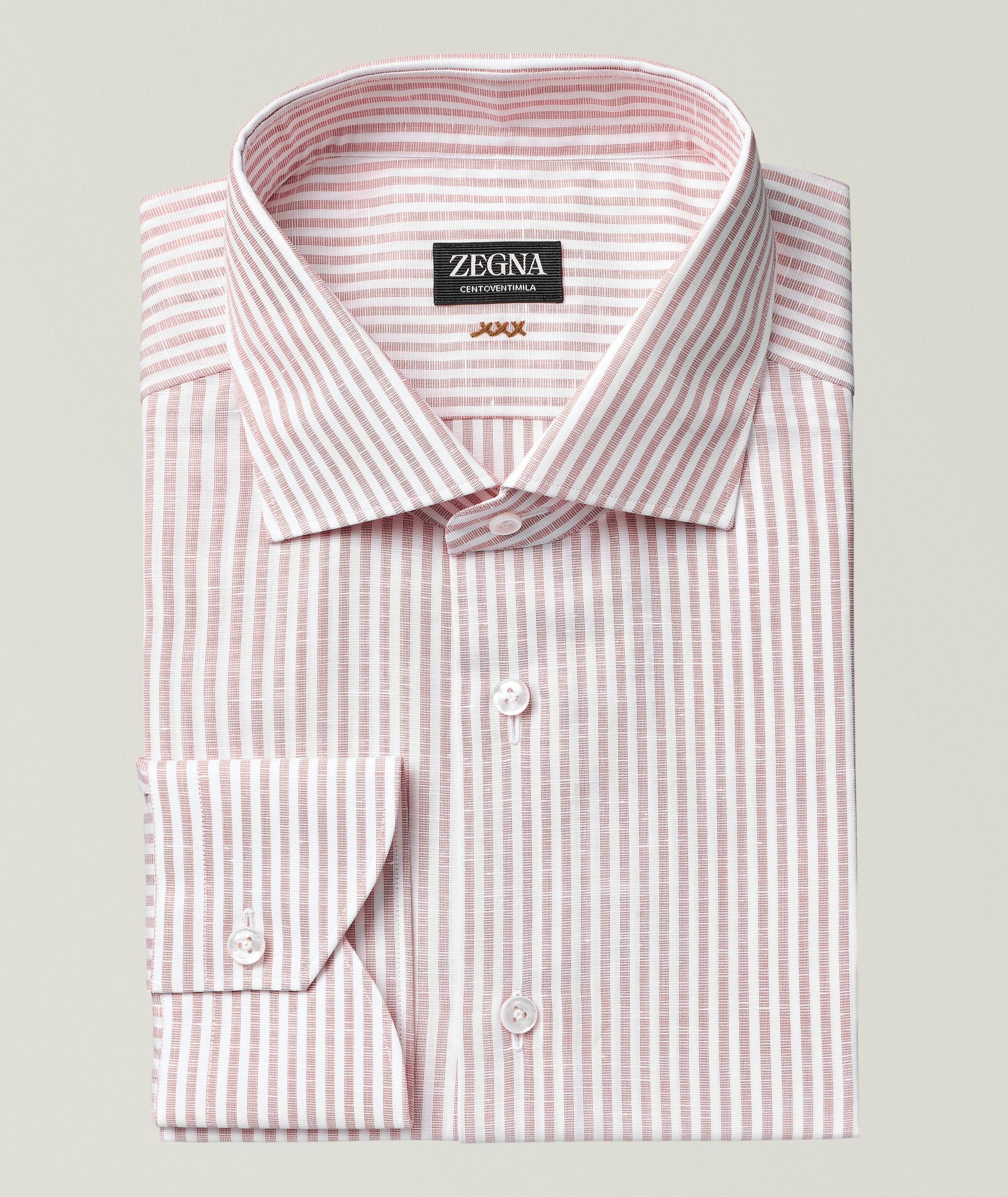 Chemise habillée en coton Centoventimila à rayures image 0