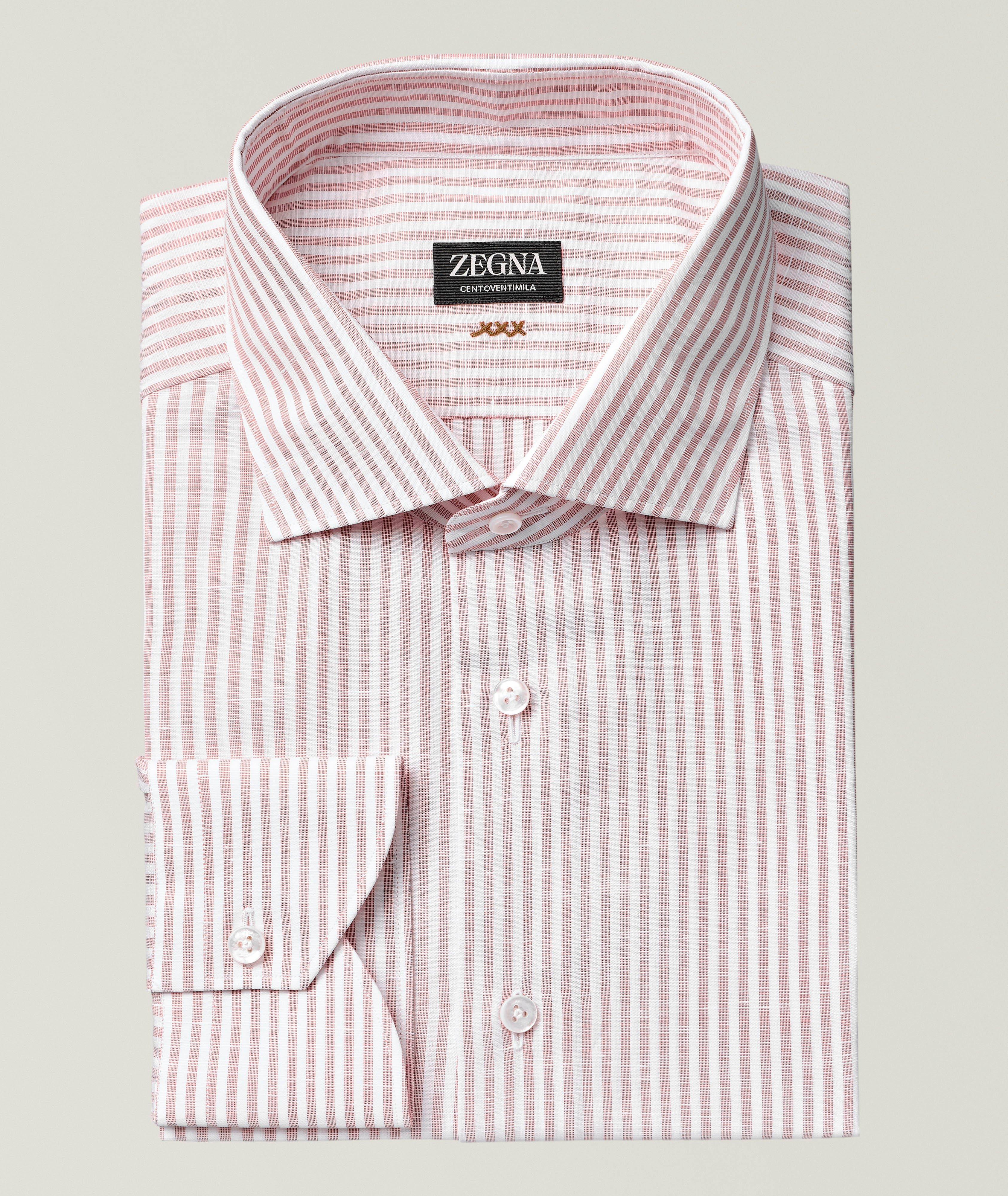 Striped Centroventimilia Cotton Dress Shirt image 0