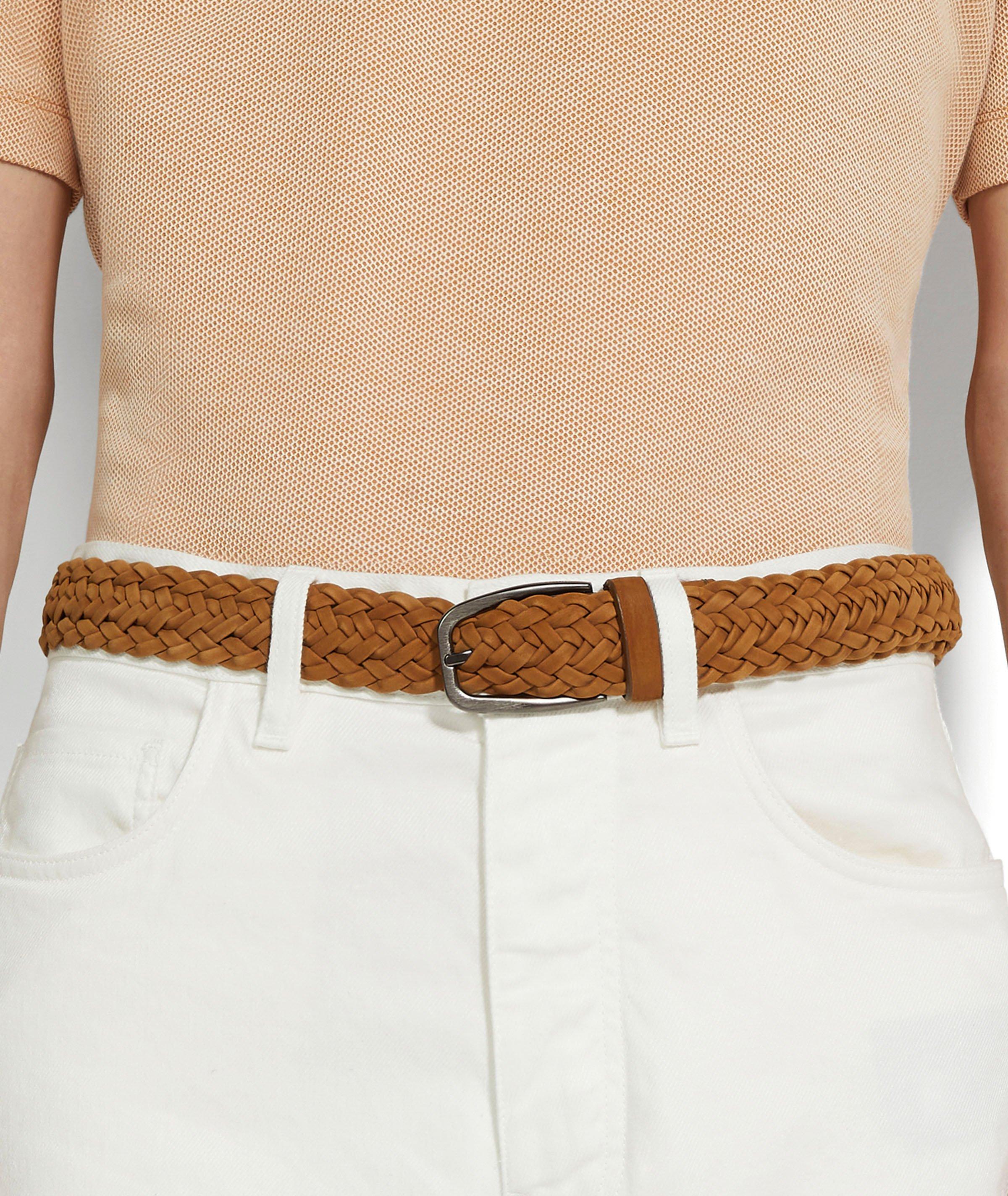 Woven Leather Belt image 2