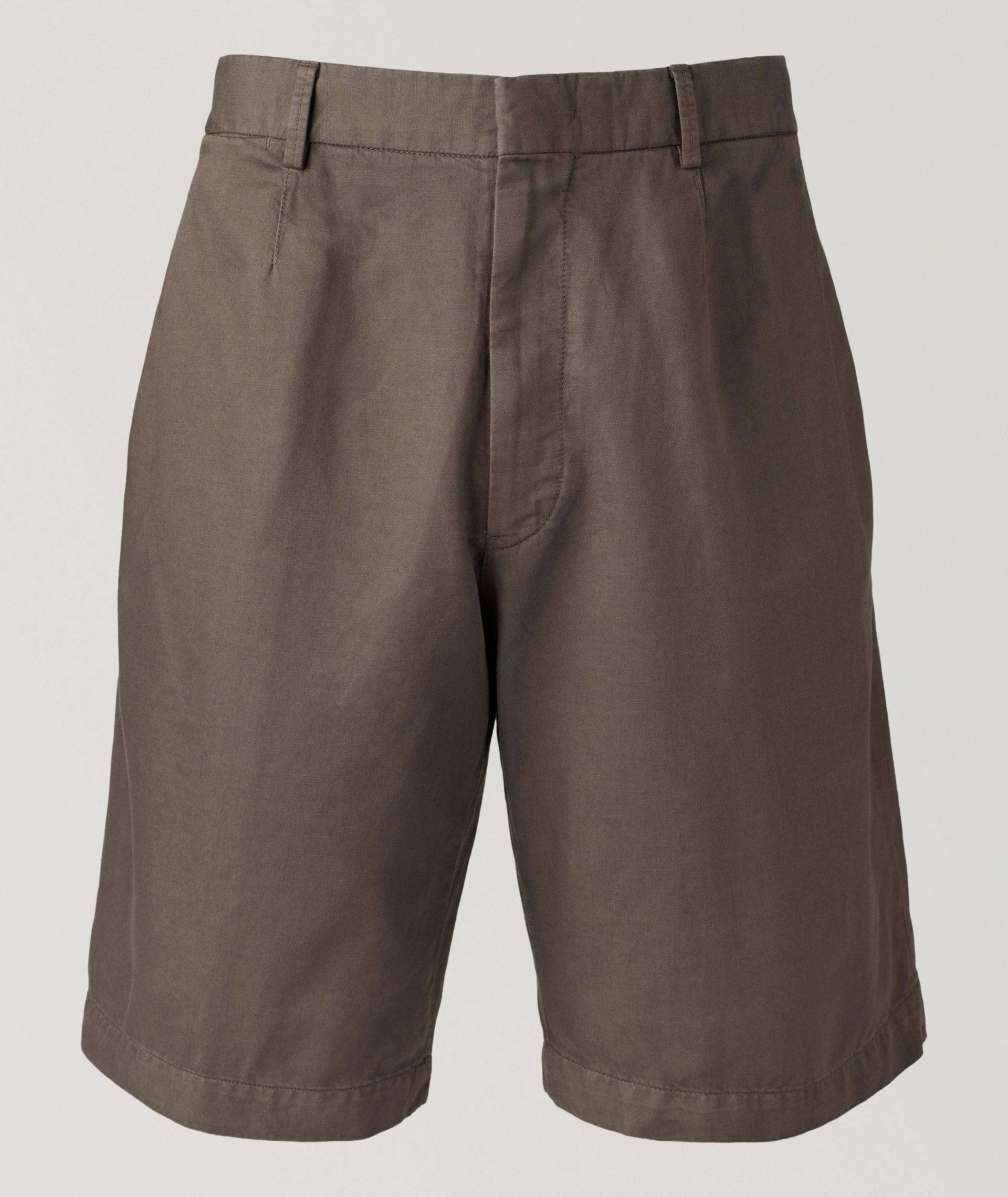 Cotton-Linen Chino Shorts image 0