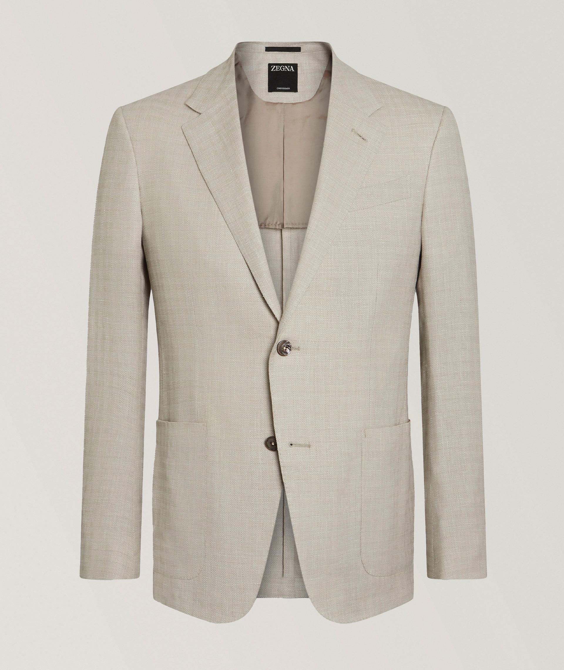 Crossover Linen, Wool & Silk Sport Jacket image 0