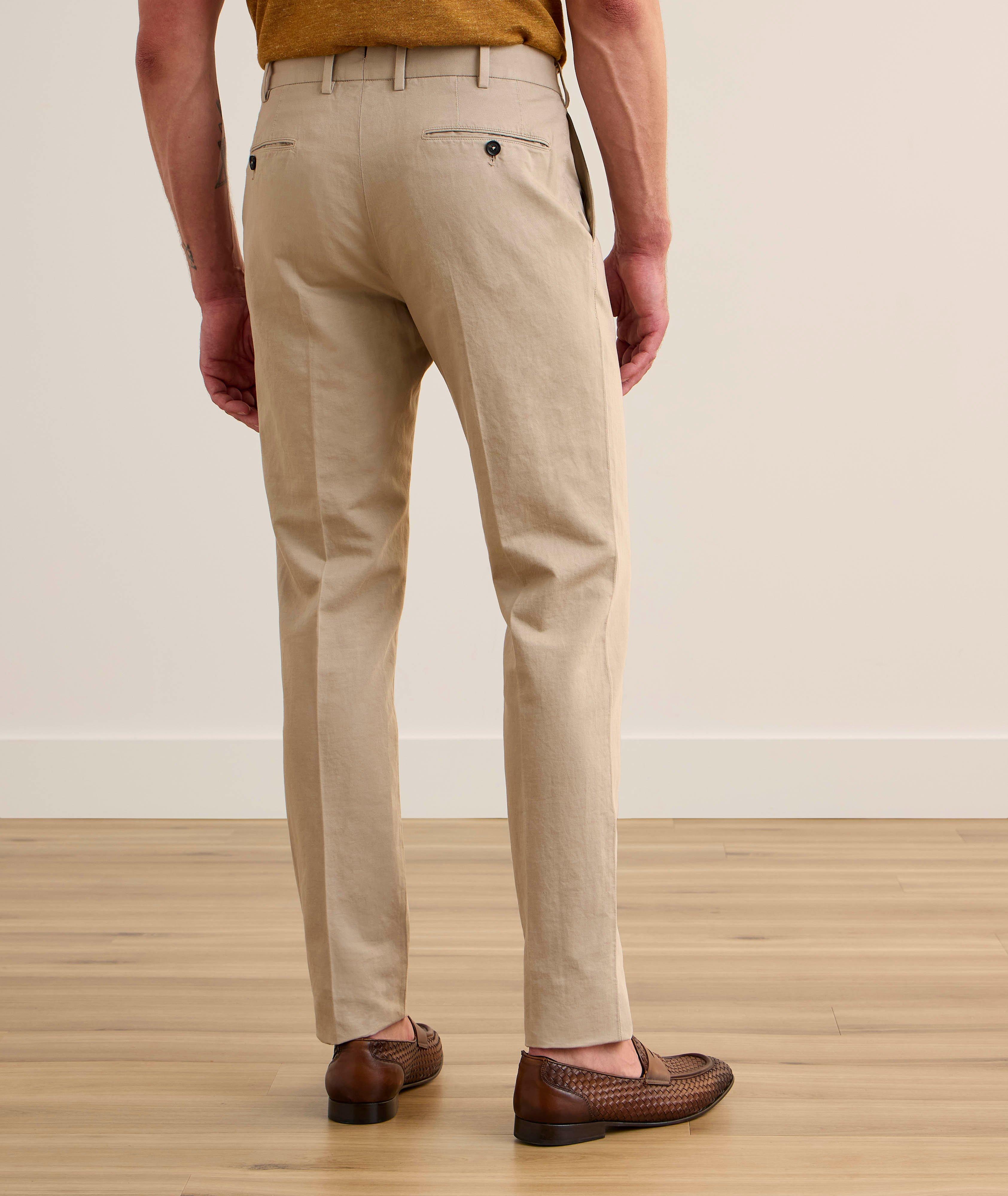 Chino en coton et en lin image 1
