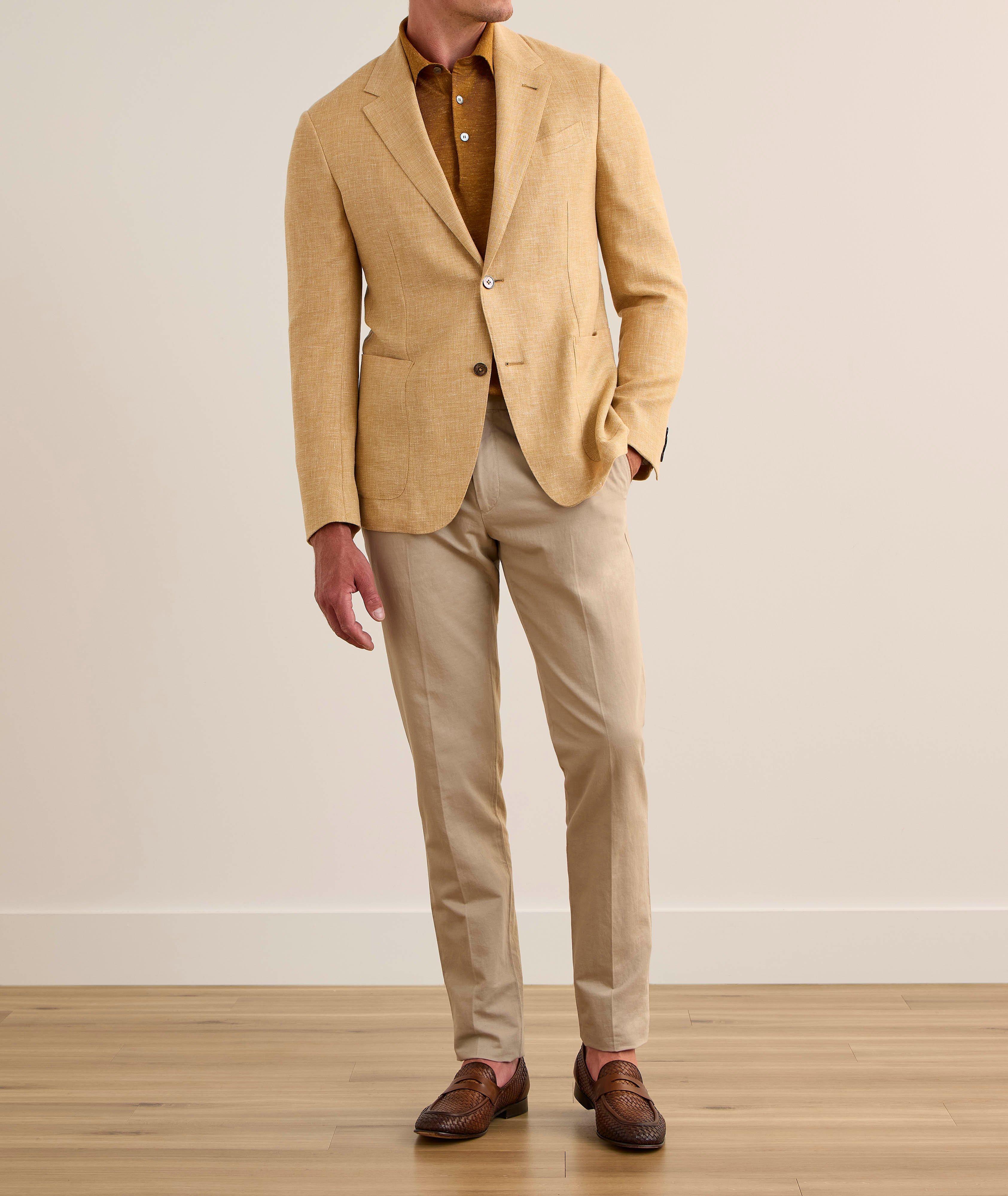 Chino en coton et en lin image 3