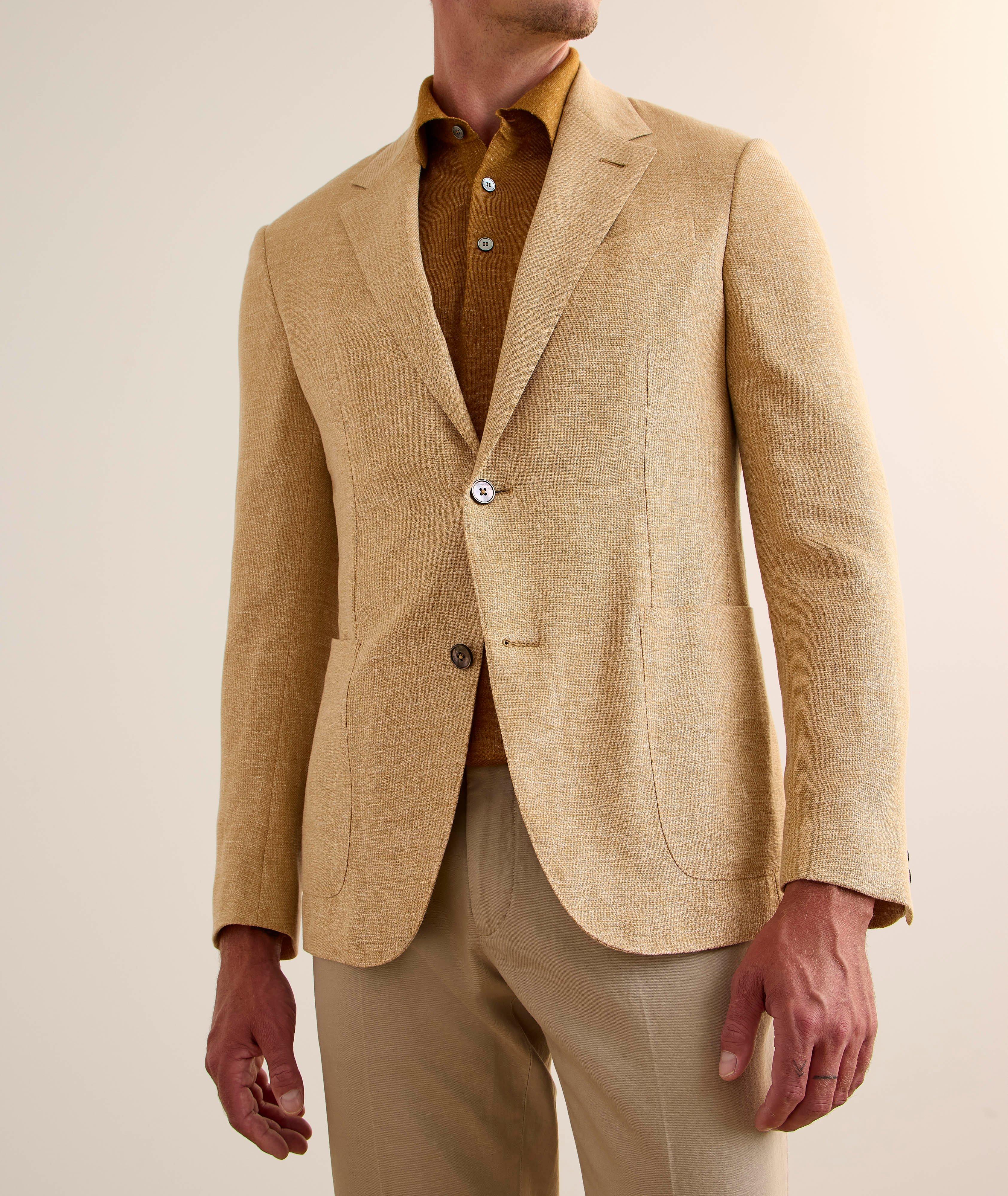 Linen-Wool-Silk Blend Sport Jacket  image 1