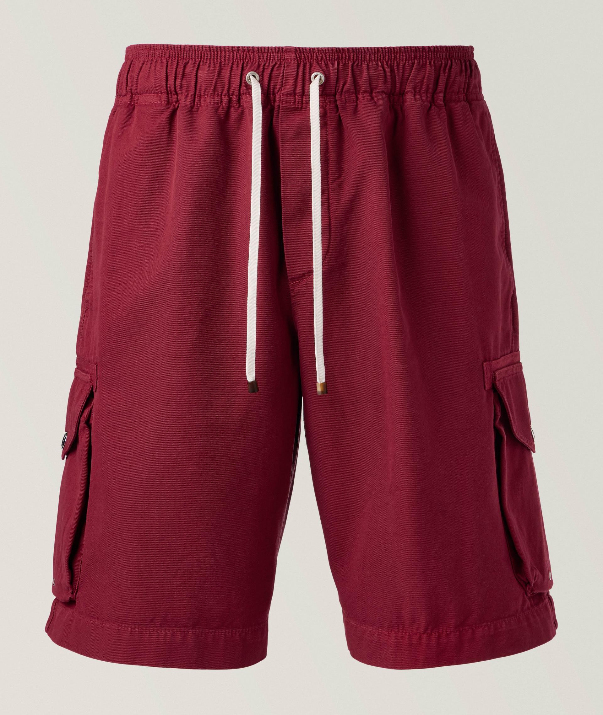 Garment-Dyed Cotton Bermuda Shorts image 0
