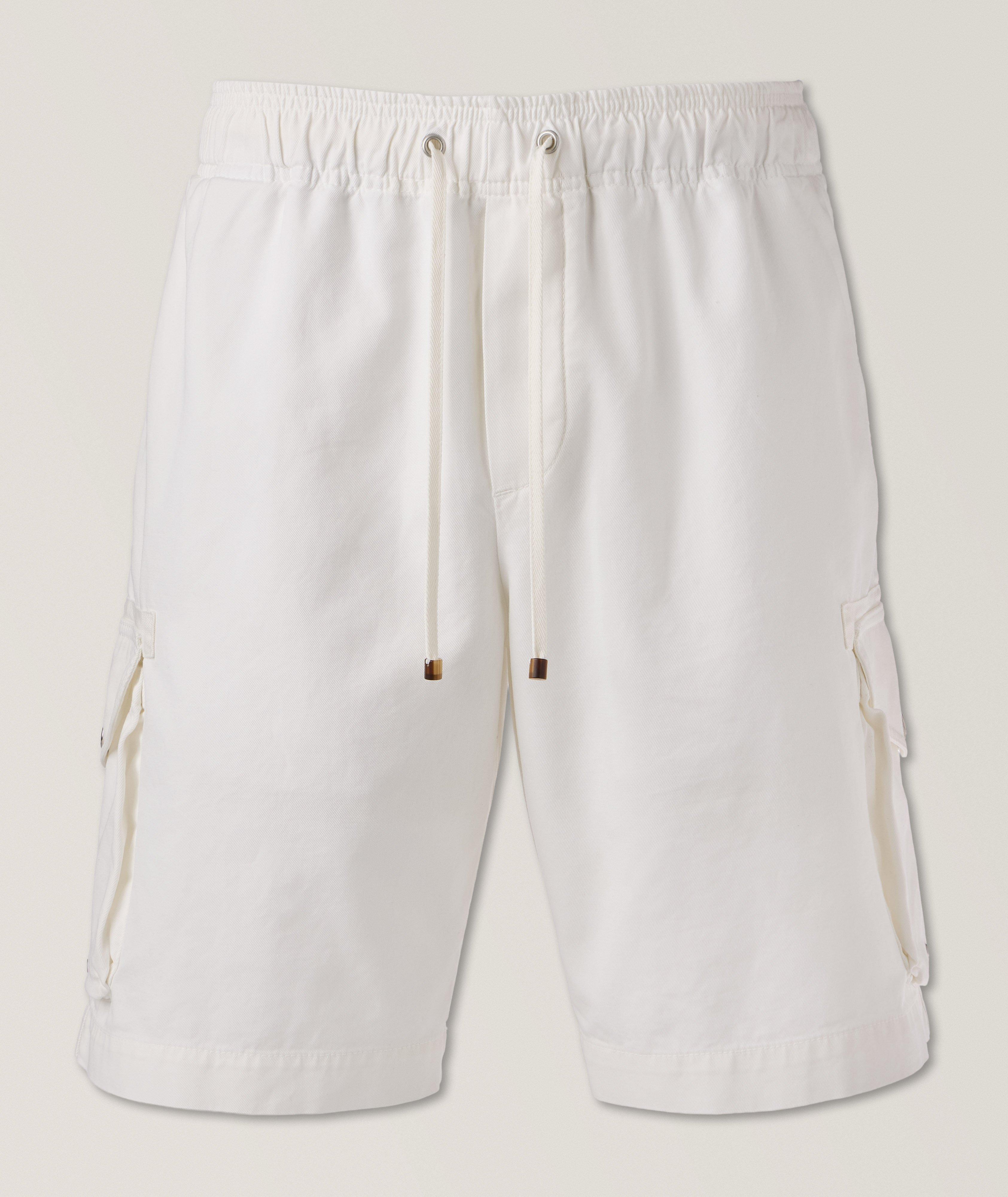 Garment-Dyed Cotton Bermuda Shorts image 0