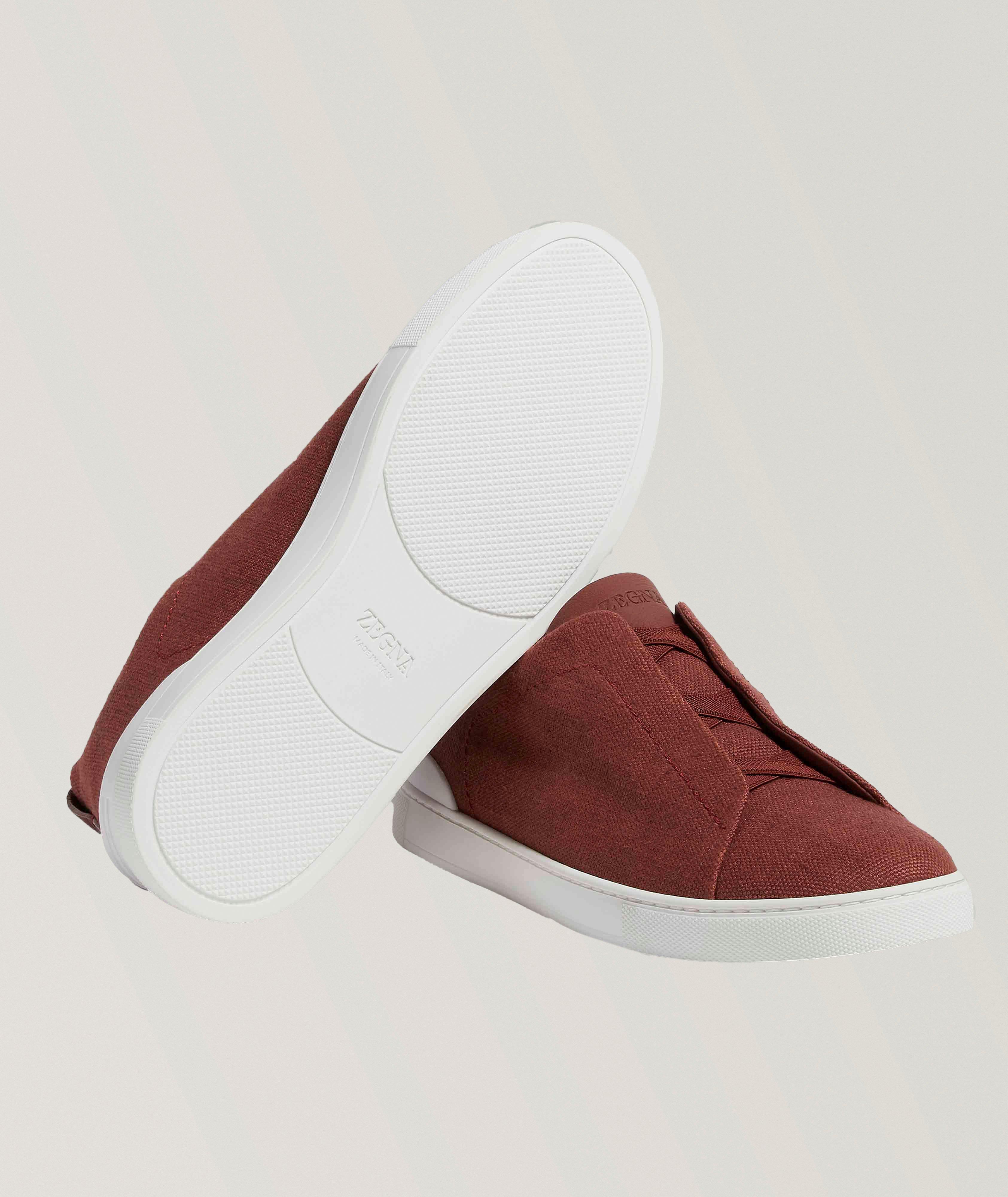 Oasi Triple Stitch Linen Sneakers image 4