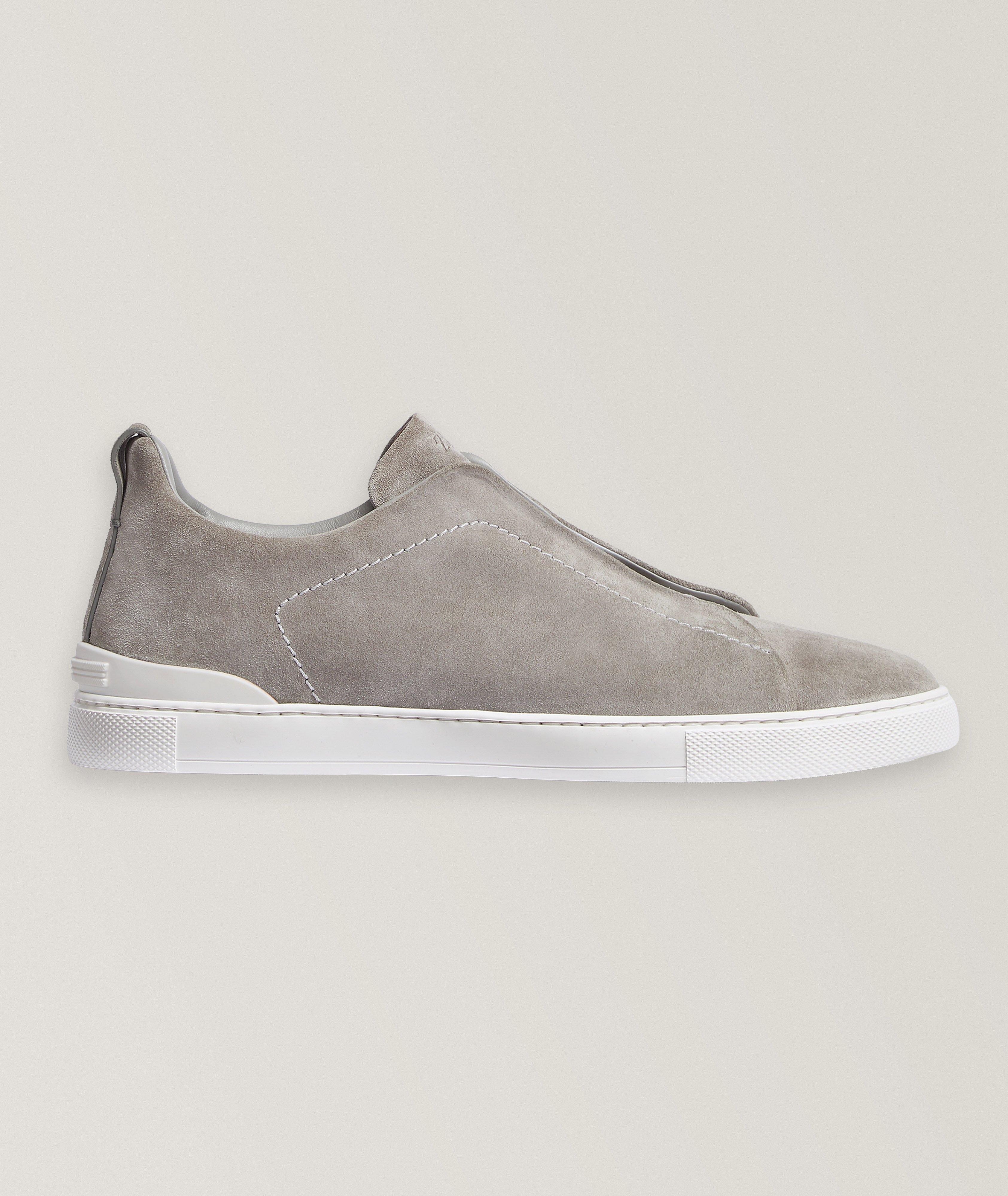 Triple Stitch Suede Sneakers image 3