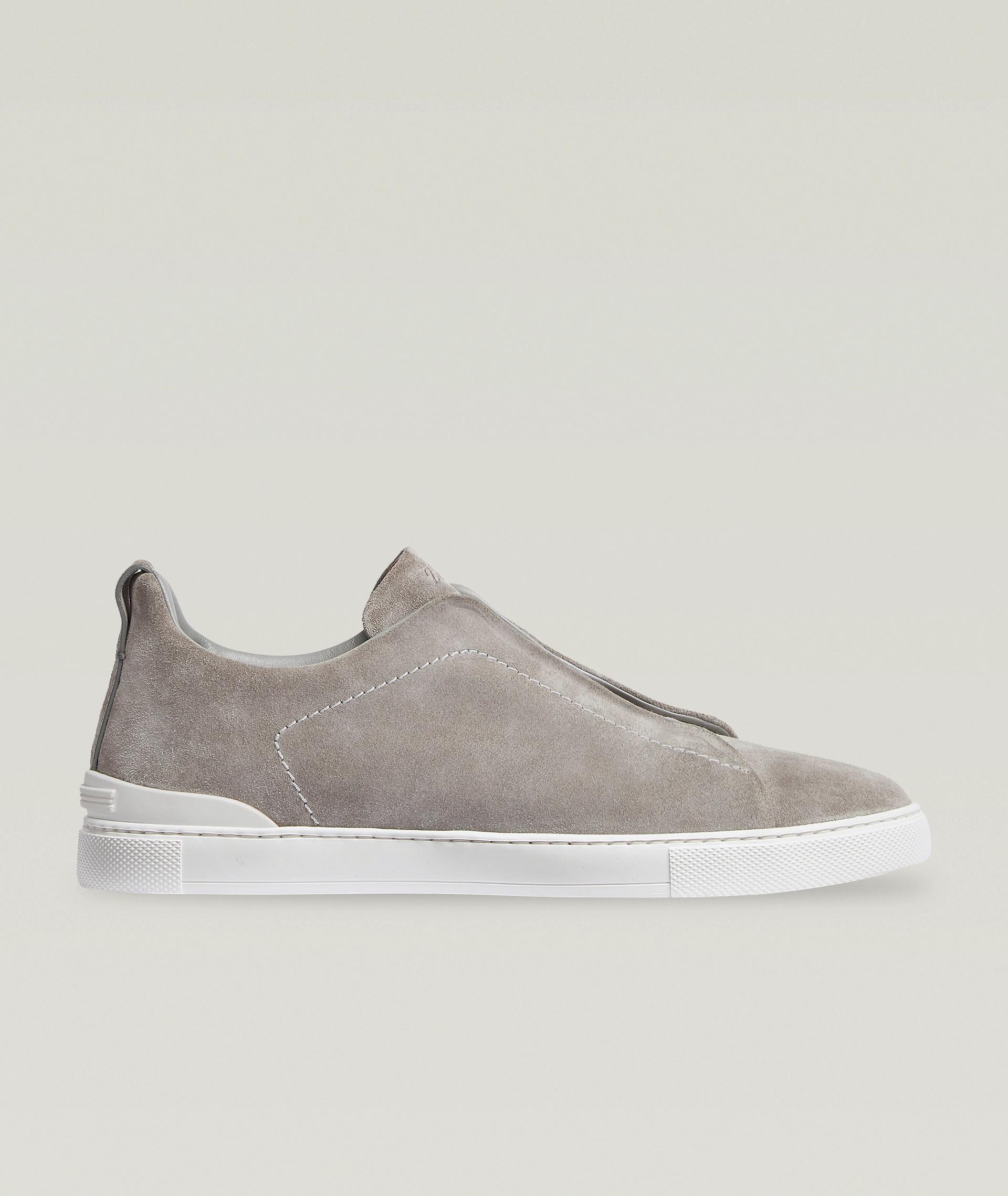 Chaussure sport en suède, collection Triple Stitch image 0