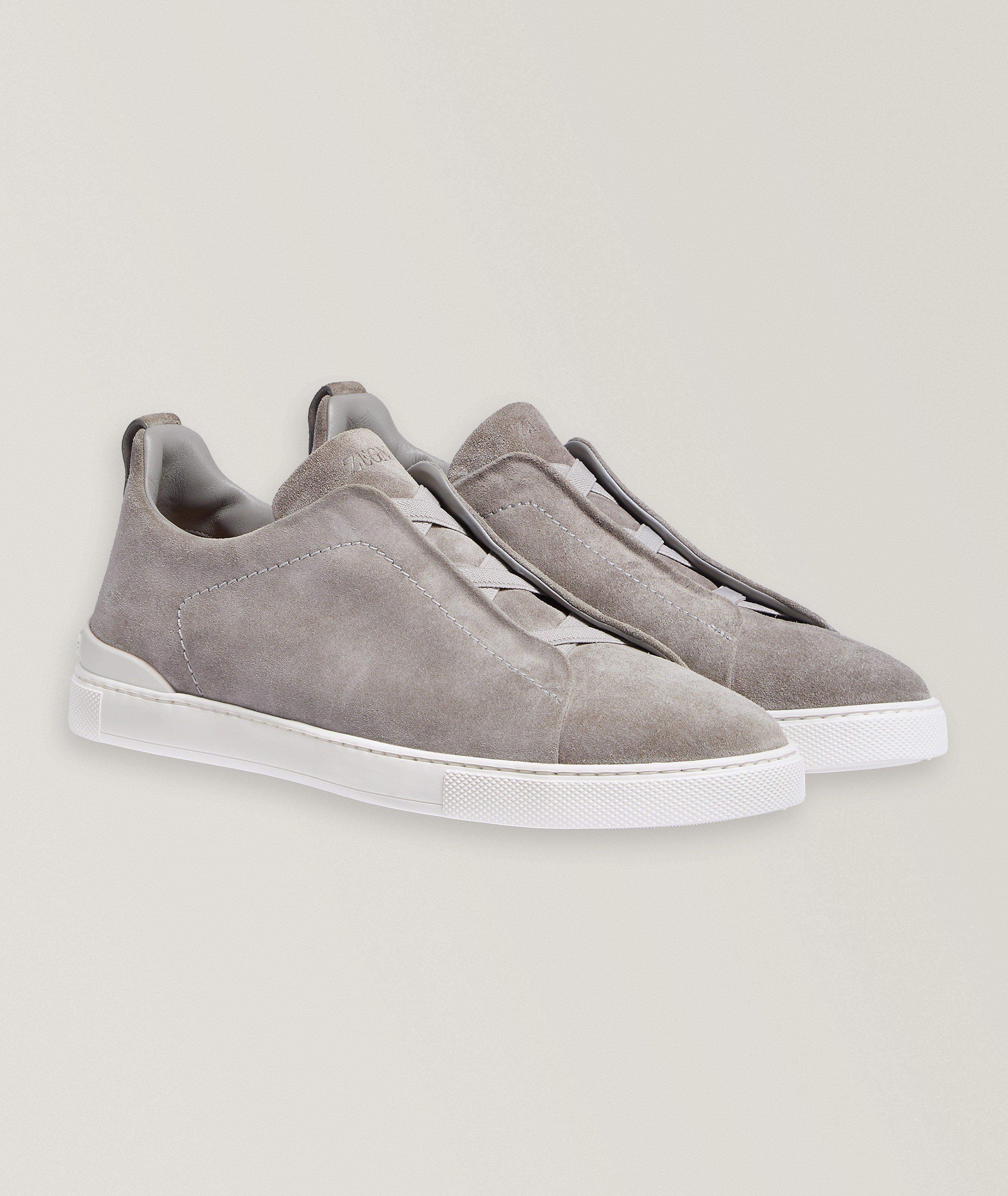 Triple Stitch Suede Sneakers image 0