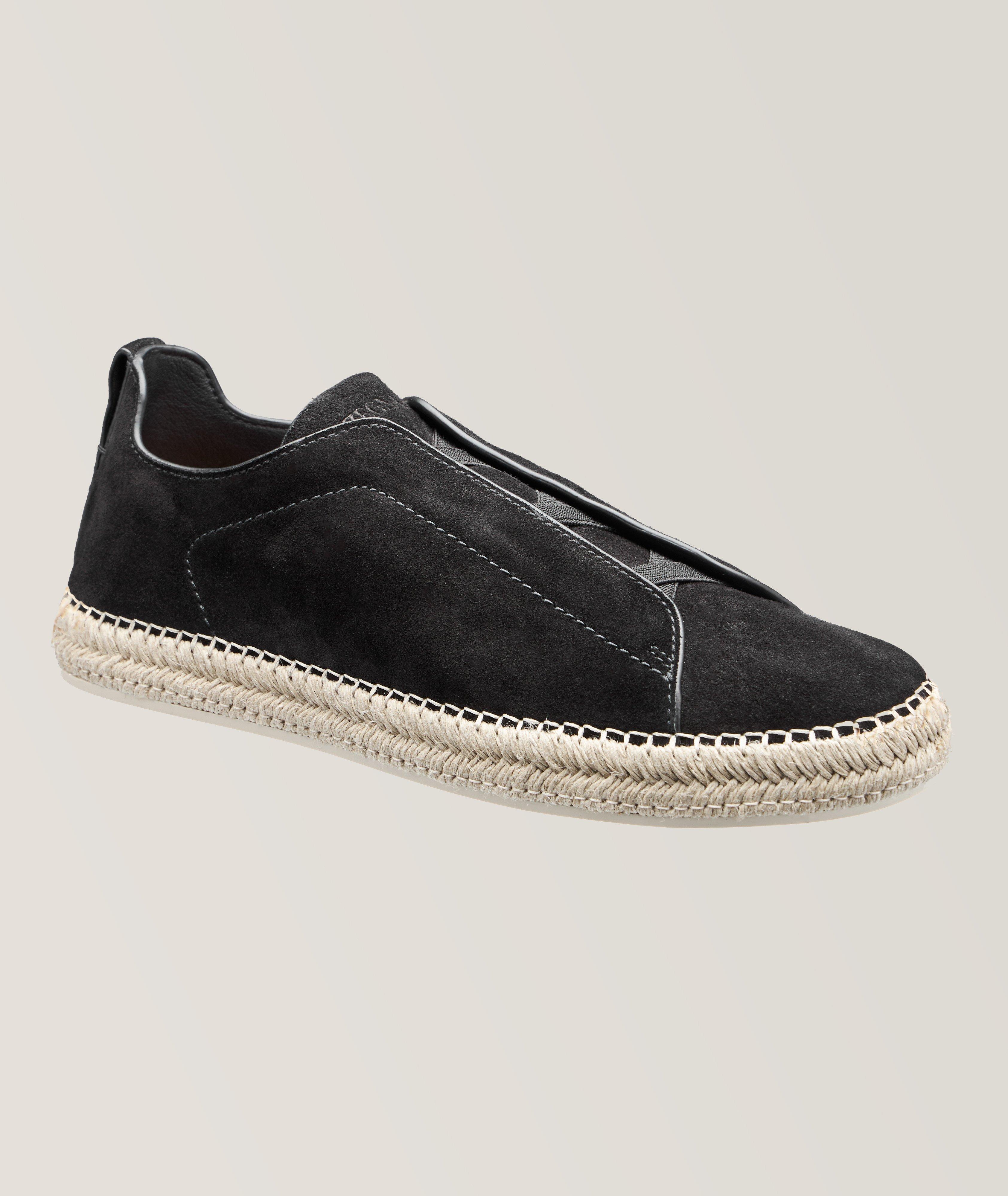 Triple Stitch Suede Espadrilles image 0