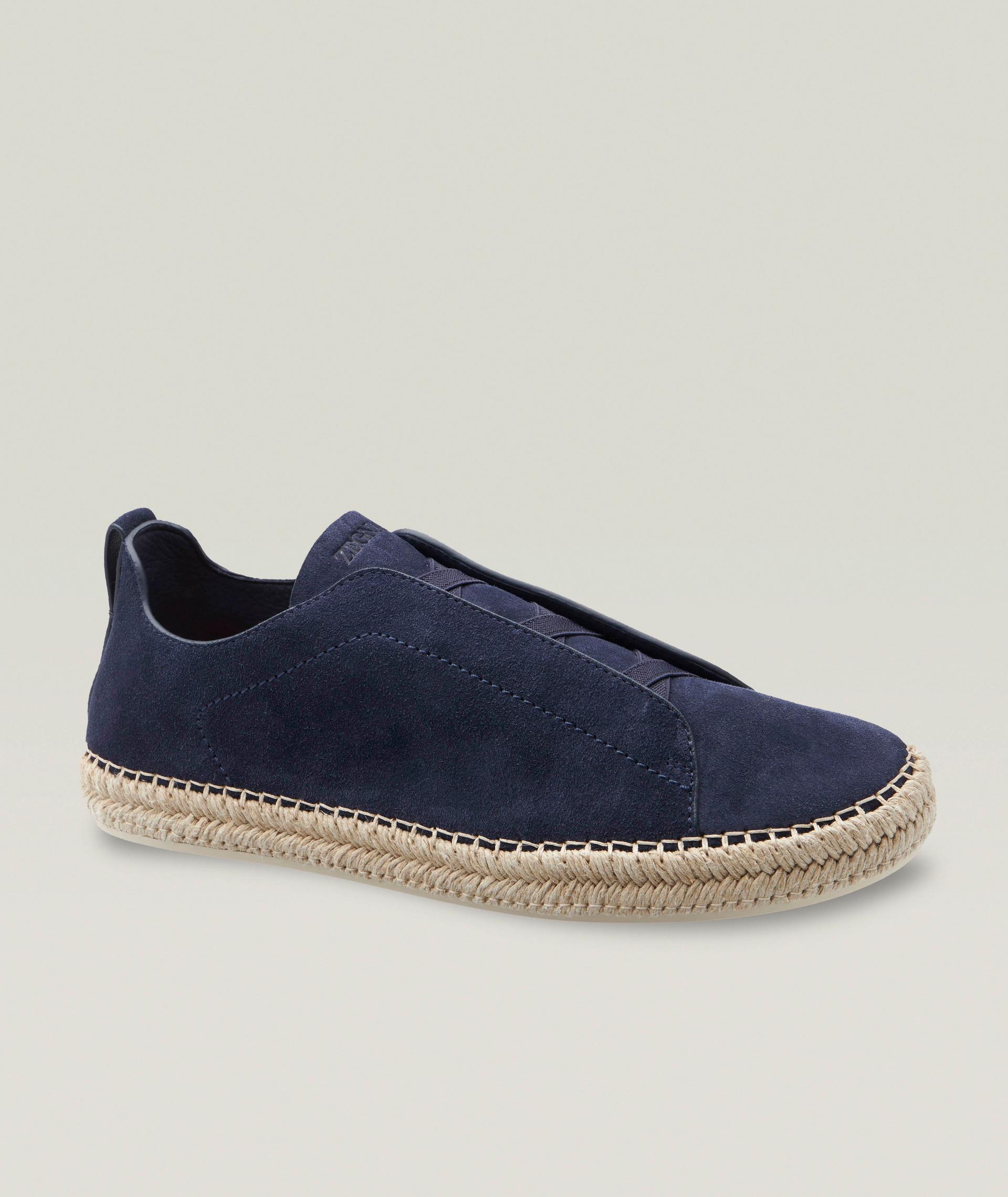Espadrille en suède, collection Triple Stitch image 0