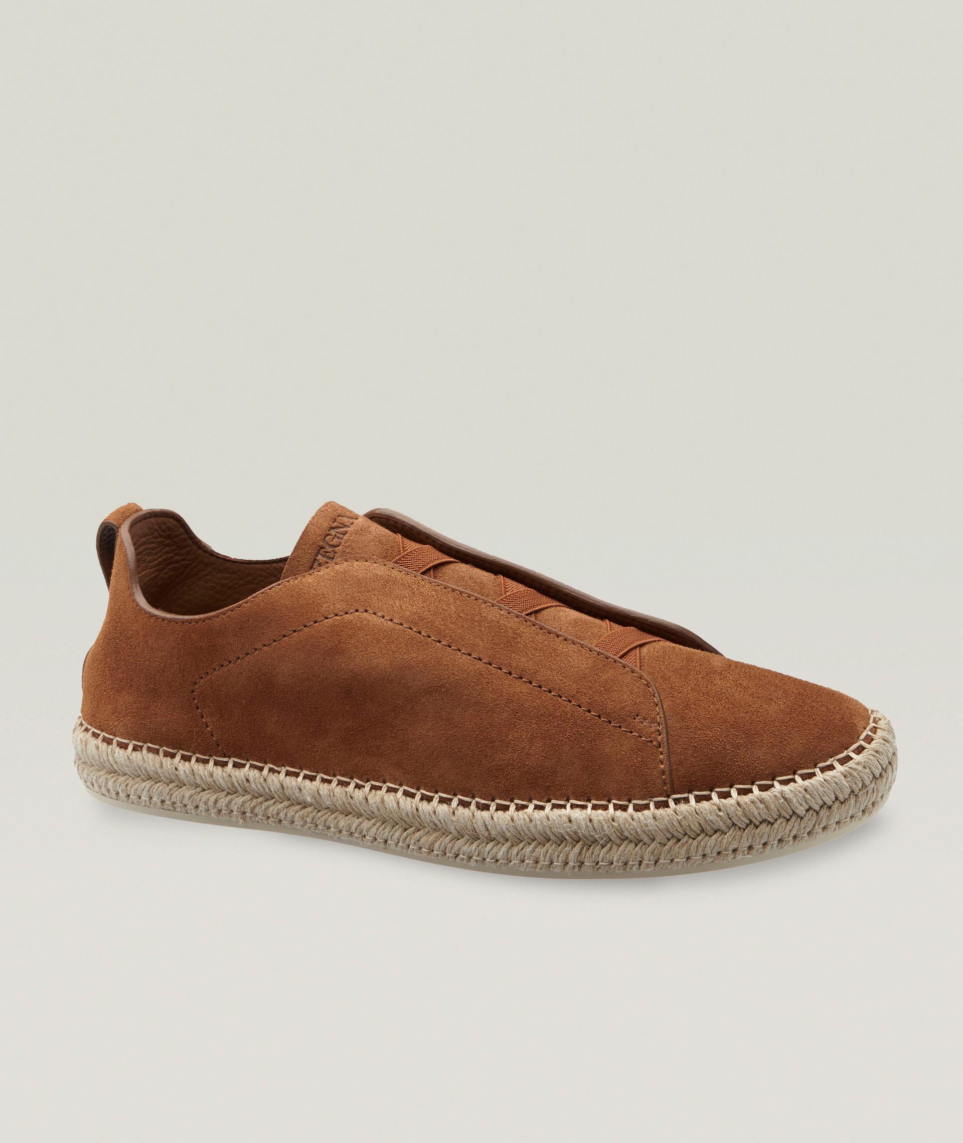 Triple Stitch Suede Espadrilles image 0