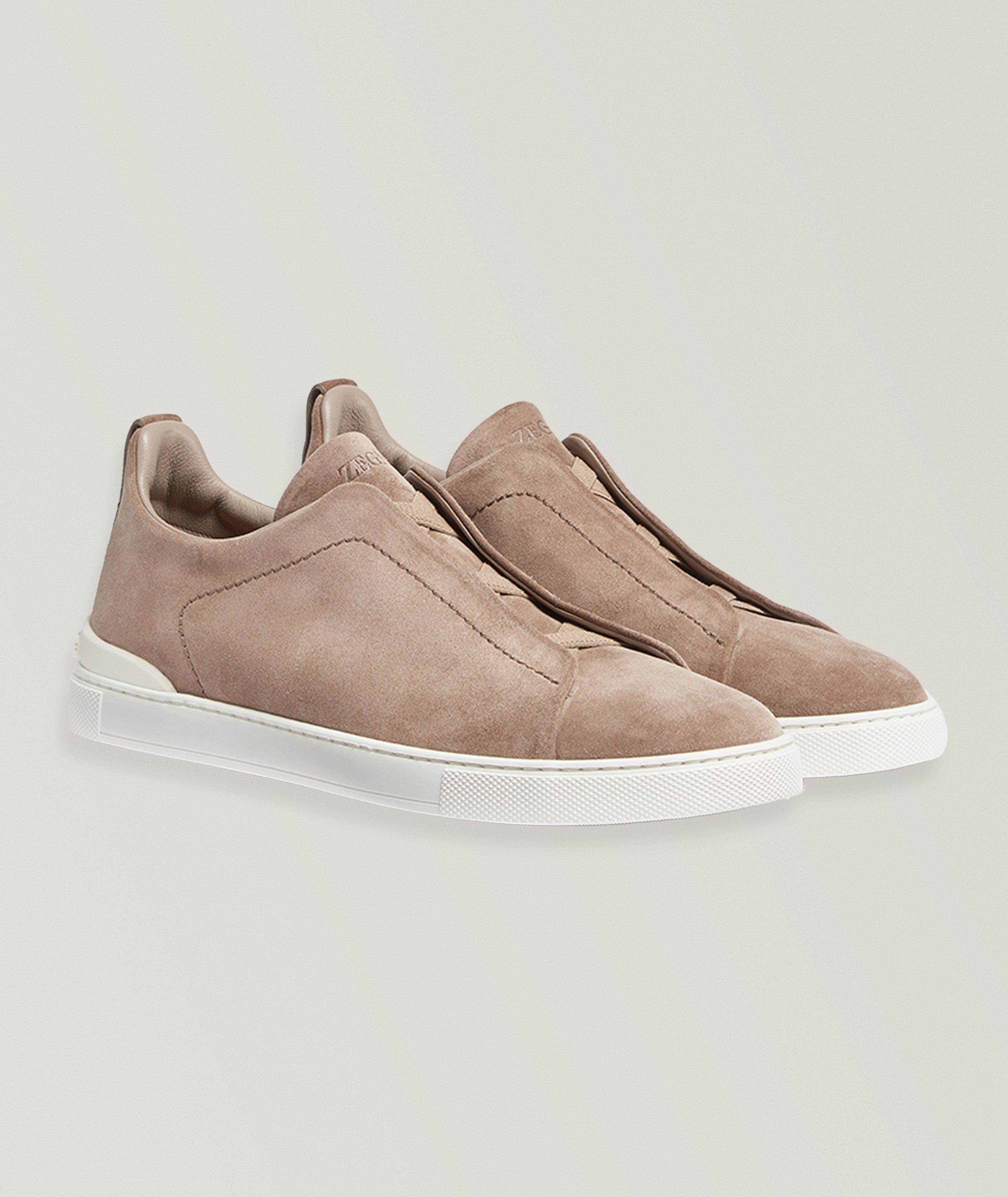 Triple Stitch Suede Sneakers image 0