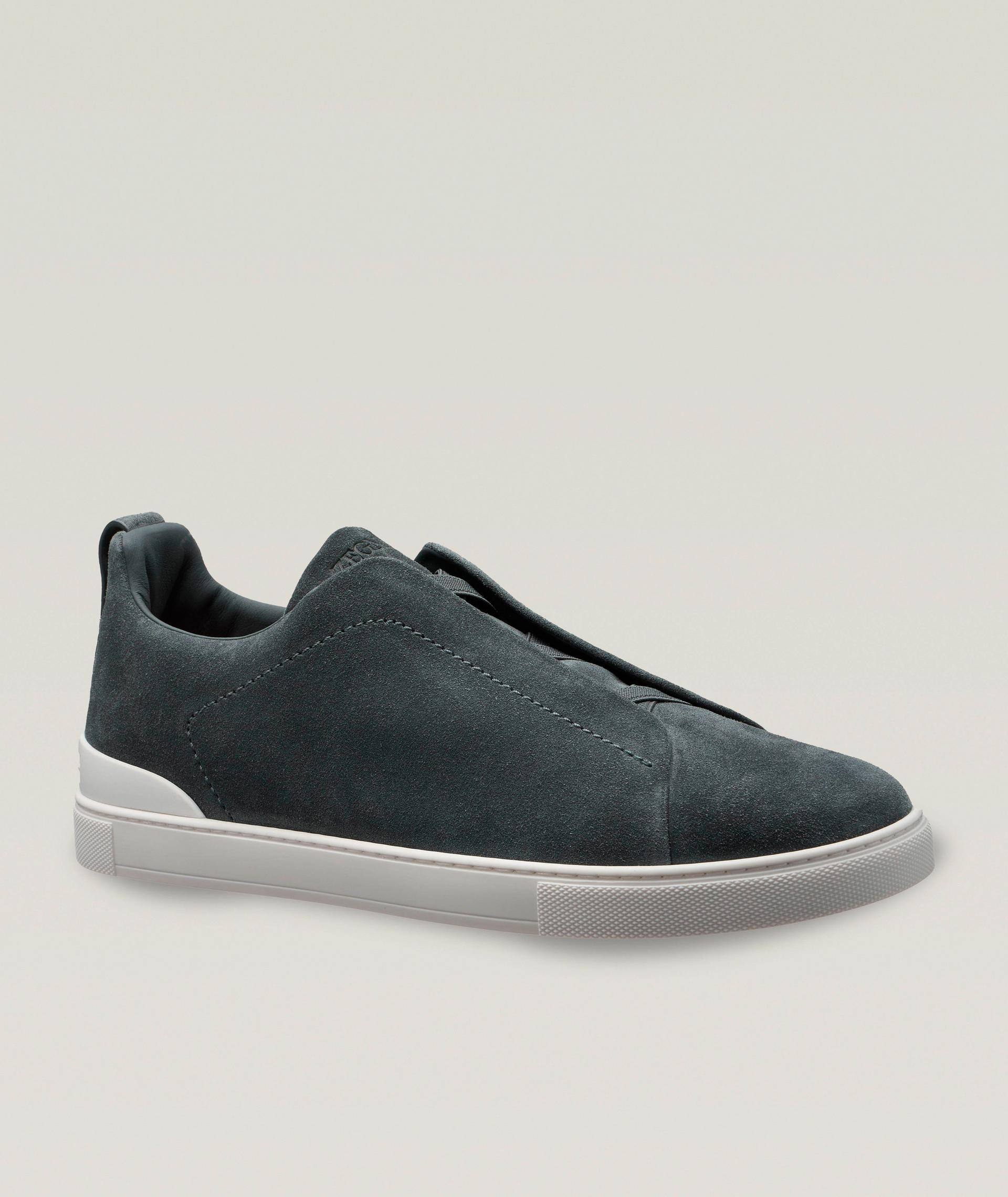 Chaussure sport en suède, collection Triple Stitch image 0