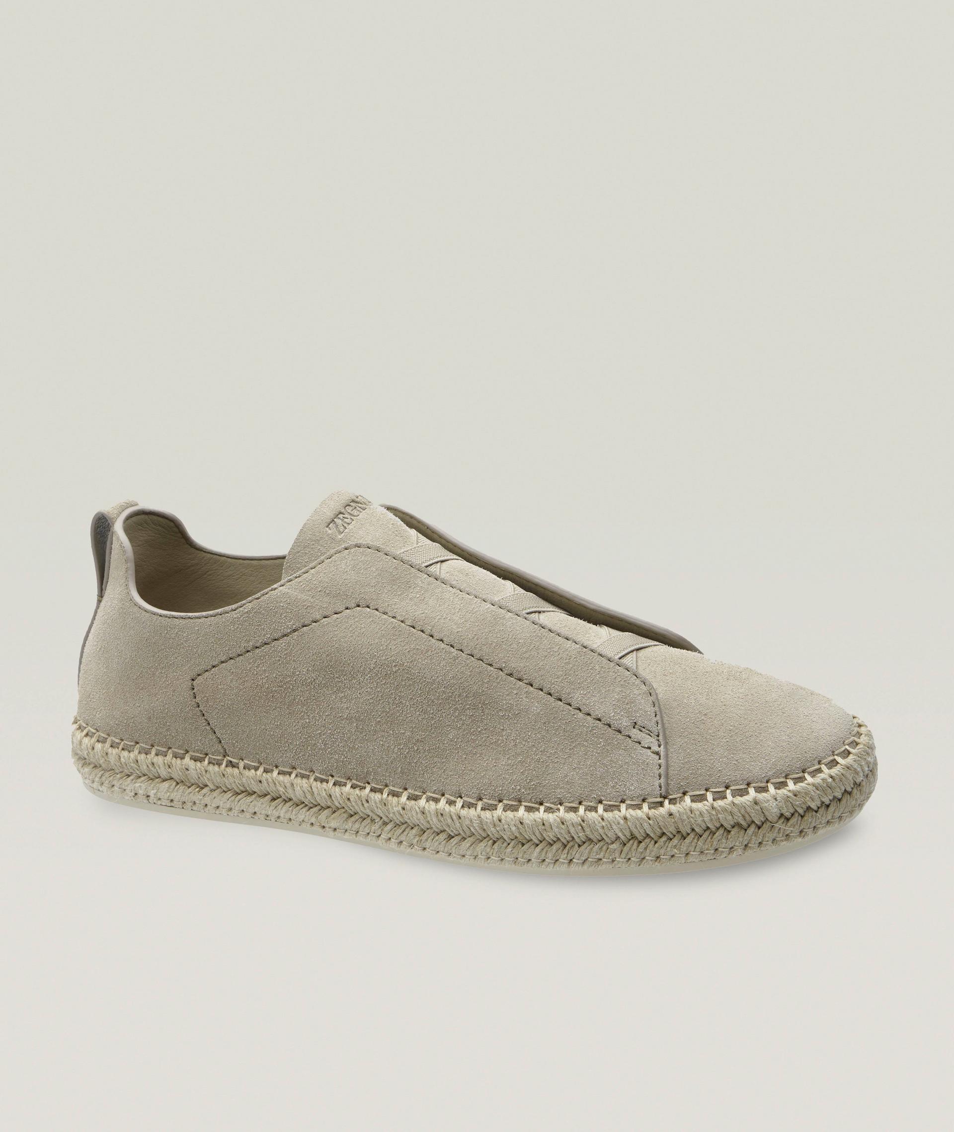 Espadrille en suède, collection Triple Stitch image 0