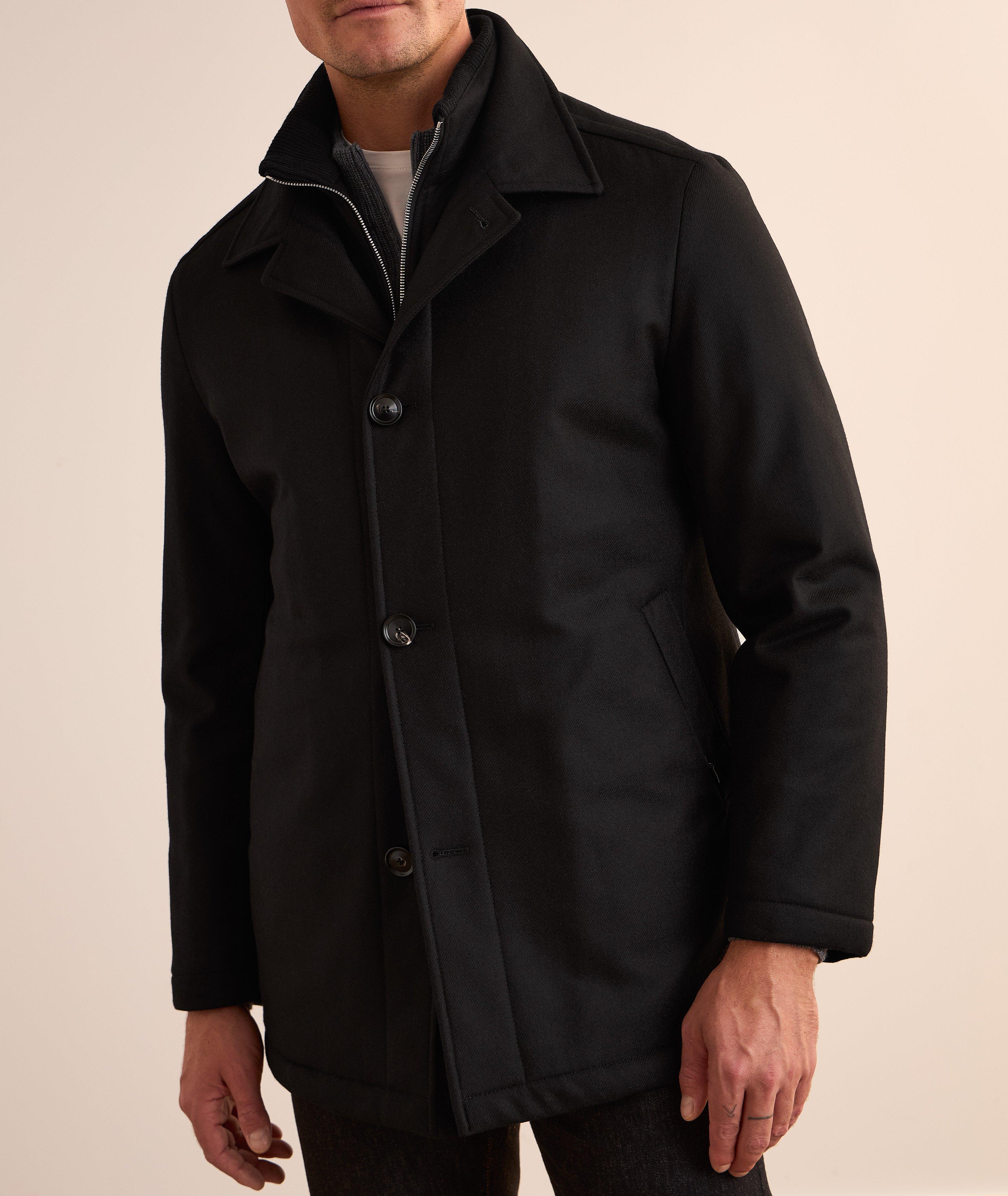 Manteau Giandomenico en laine Green Storm System image 1